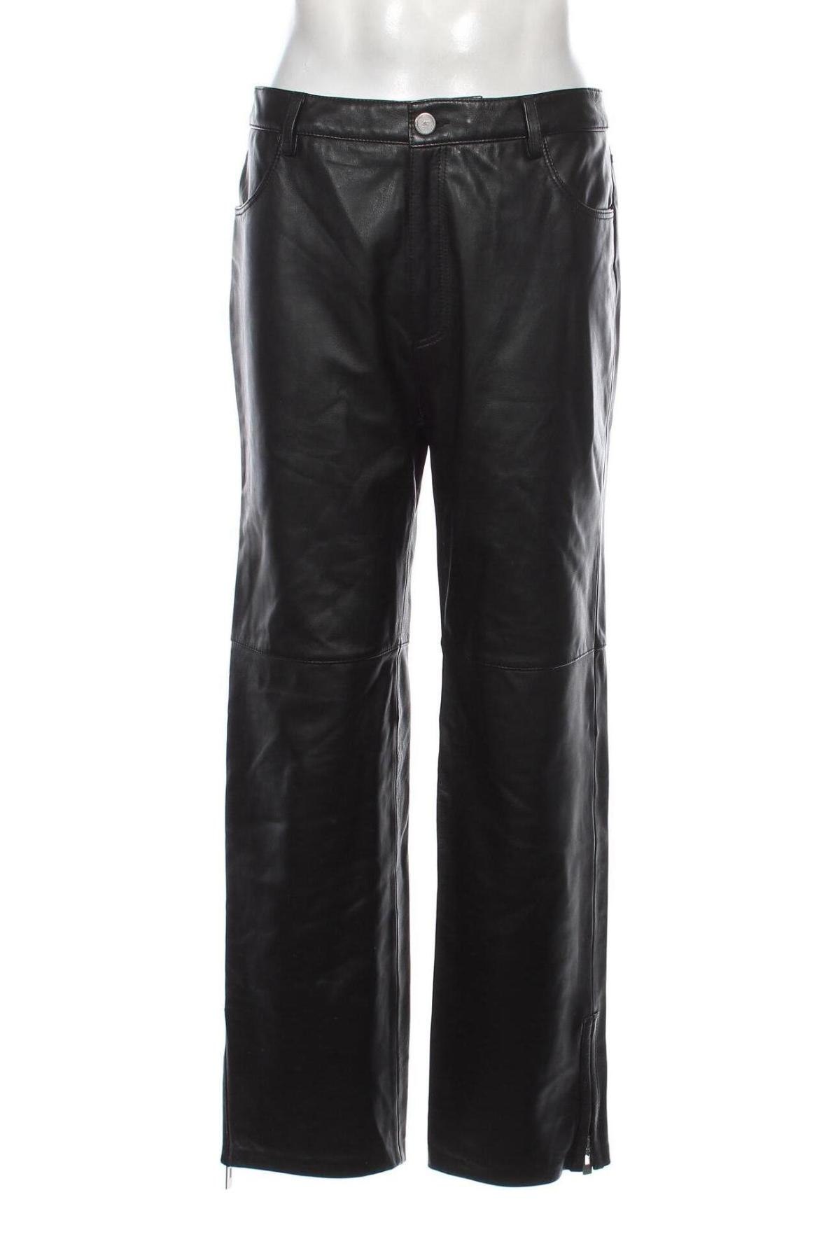 Мъжки кожен панталон Han Kjobenhavn, Размер M, Цвят Черен, Цена 394,50 лв.