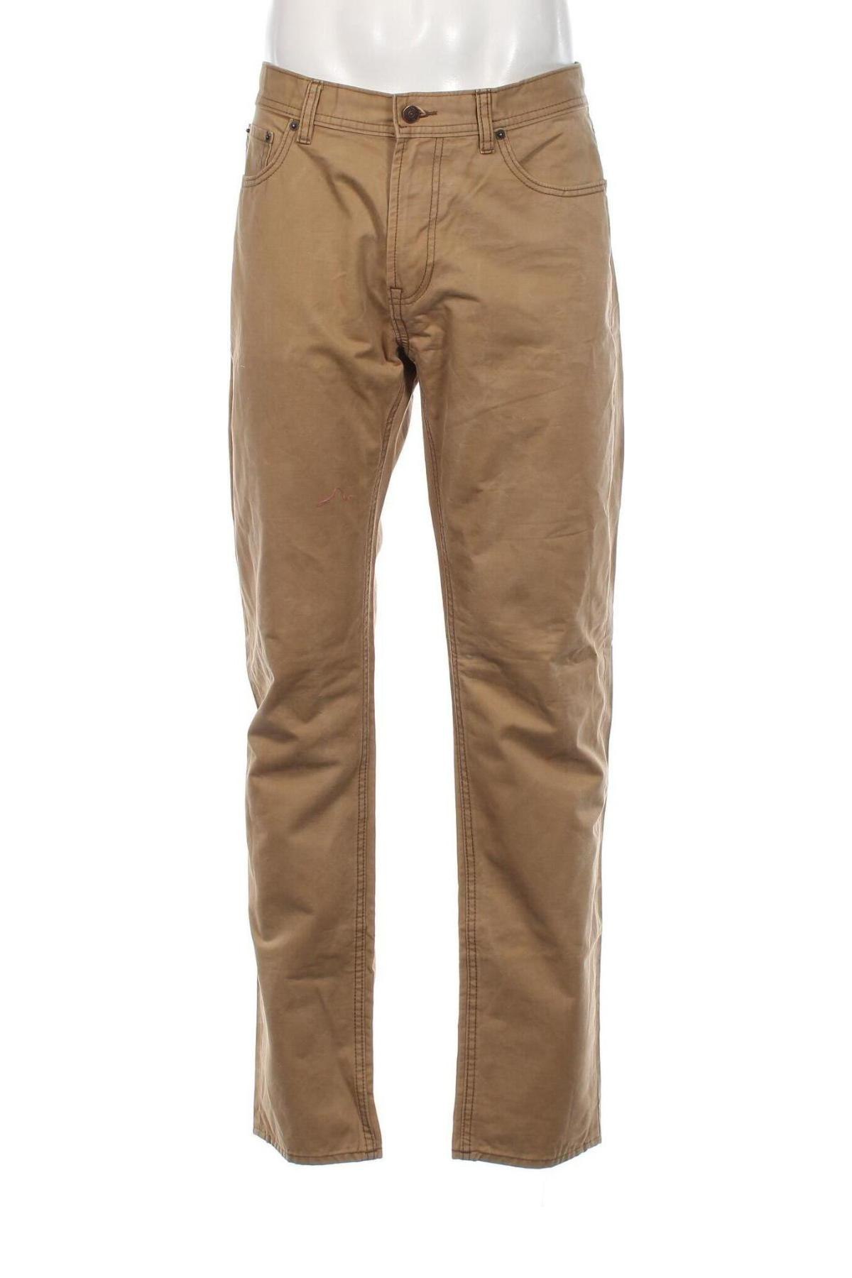 Мъжки панталон Dressmann, Размер L, Цвят Кафяв, Цена 23,37 лв.