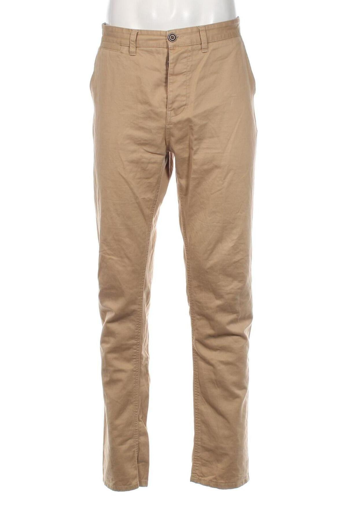 Мъжки панталон F&F, Размер L, Цвят Бежов, Цена 17,60 лв.
