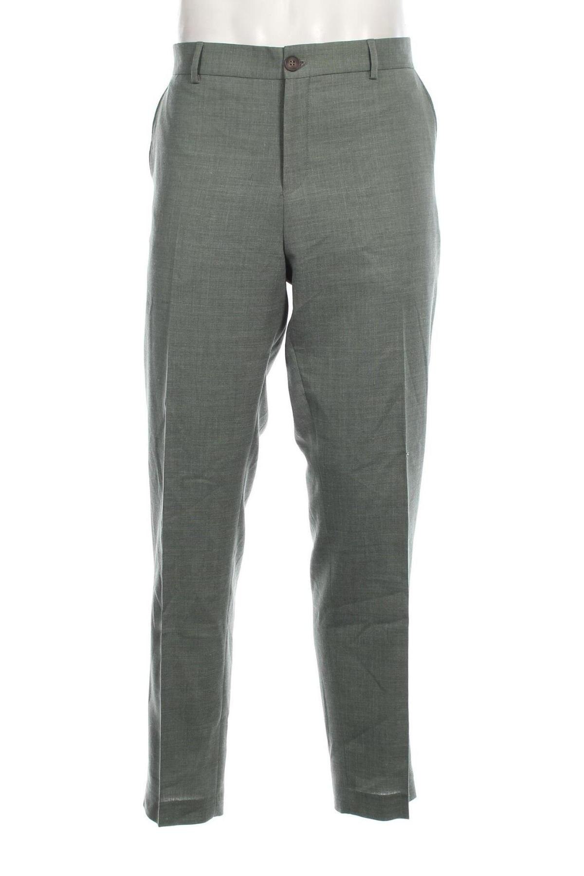 Pantaloni de bărbați Selected Homme, Mărime XL, Culoare Verde, Preț 355,26 Lei