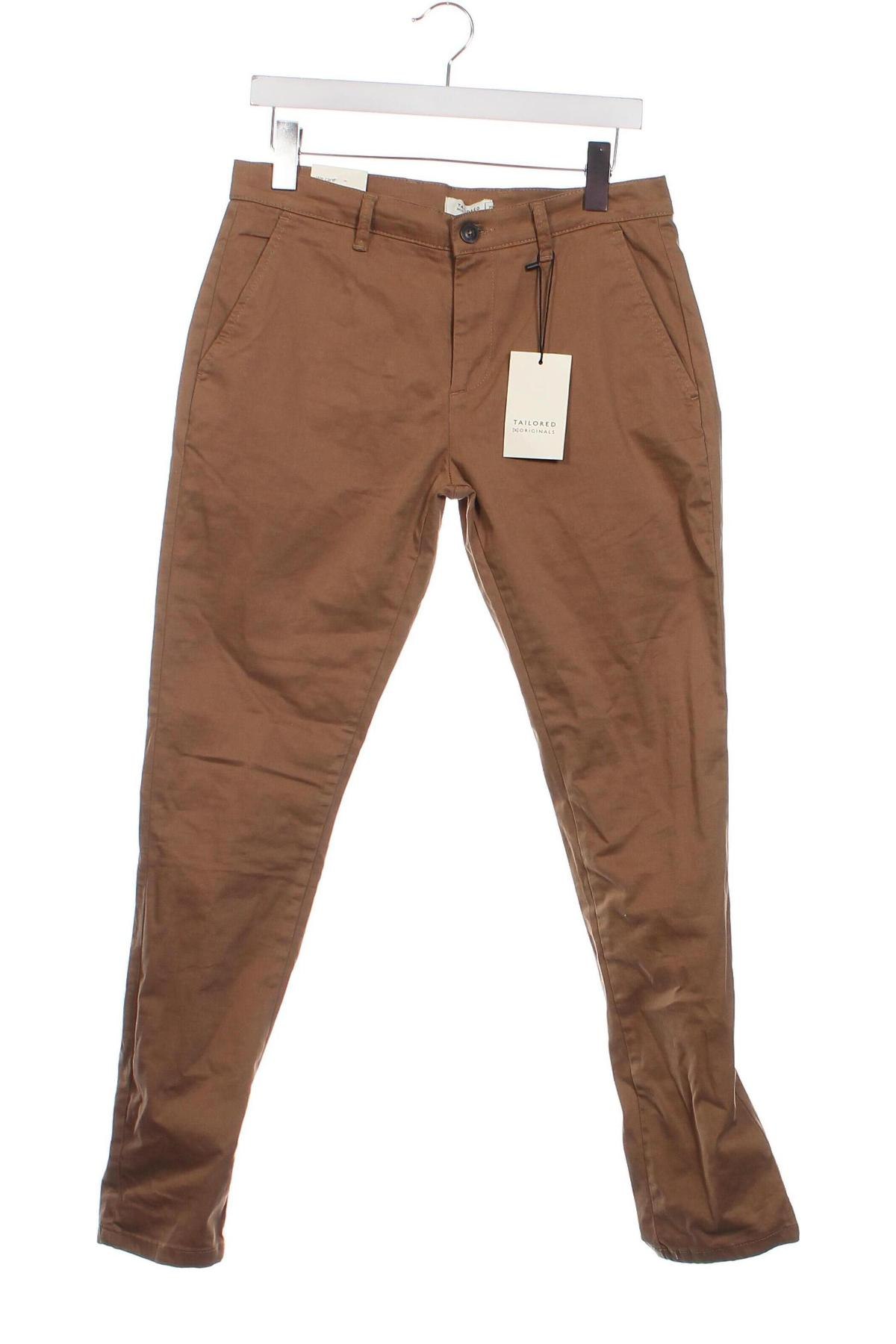 Pantaloni de bărbați Tailored, Mărime M, Culoare Maro, Preț 120,92 Lei