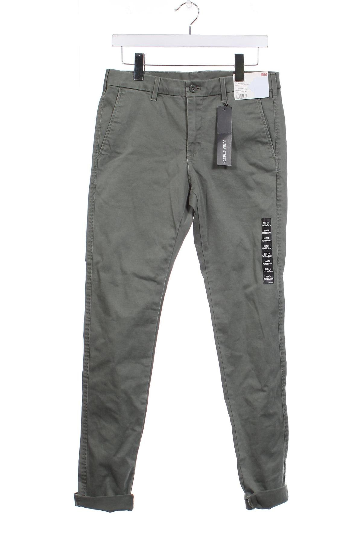 Pantaloni de bărbați Uniqlo, Mărime S, Culoare Verde, Preț 91,78 Lei