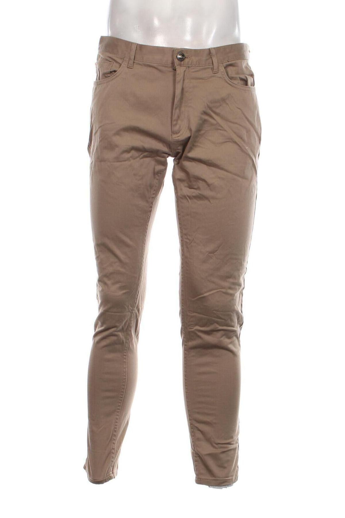 Pantaloni de bărbați Zara, Mărime L, Culoare Bej, Preț 88,82 Lei