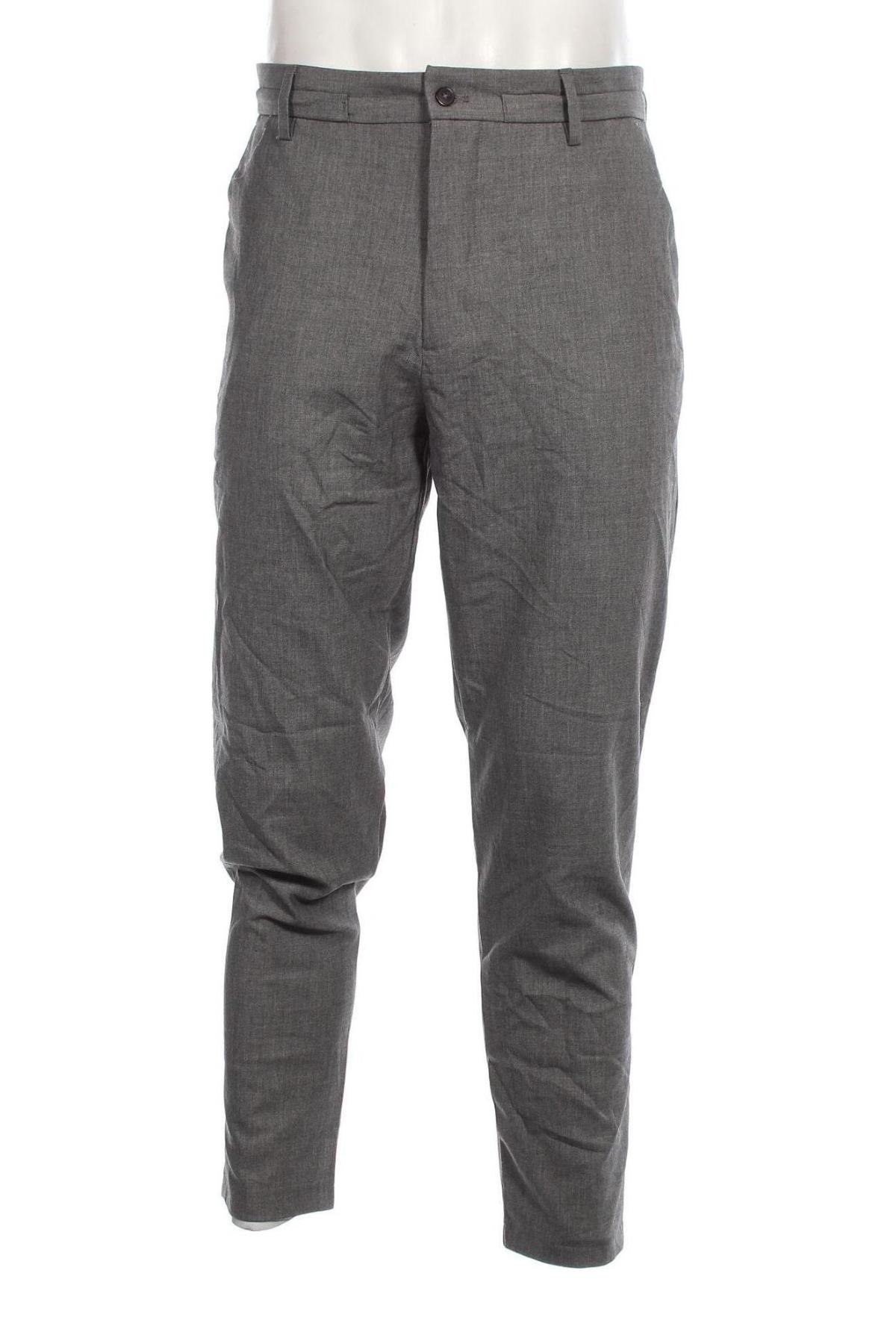 Pantaloni de bărbați Zara, Mărime L, Culoare Gri, Preț 31,09 Lei
