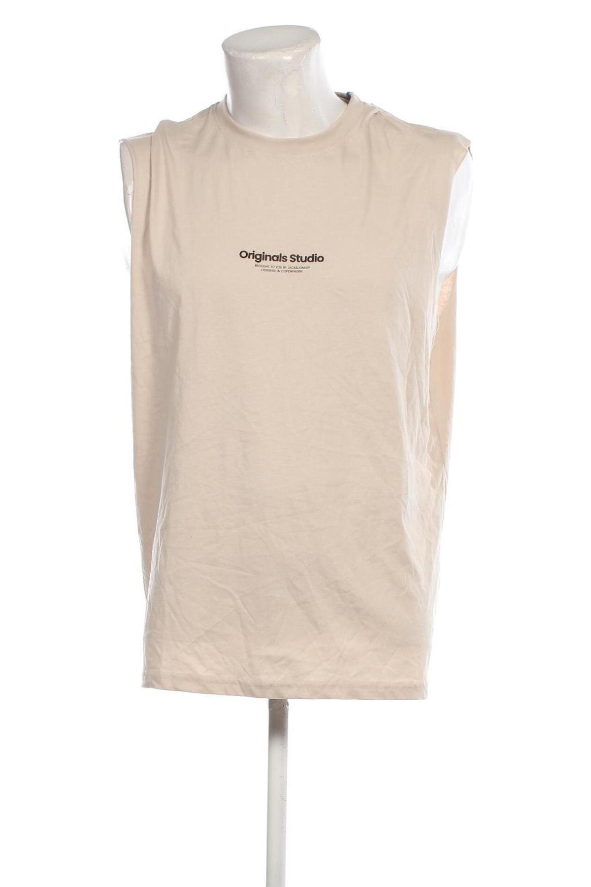 Herren Tanktop Jack & Jones, Größe L, Farbe Beige, Preis € 9,36