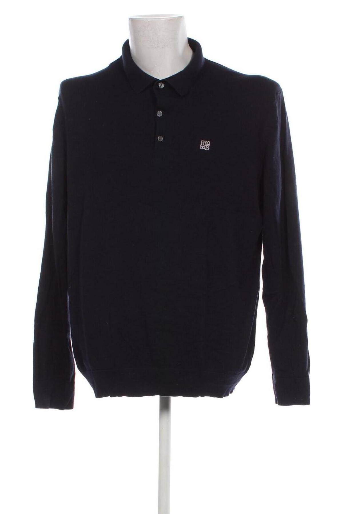 Мъжки пуловер Burton of London, Размер XL, Цвят Син, Цена 43,89 лв.
