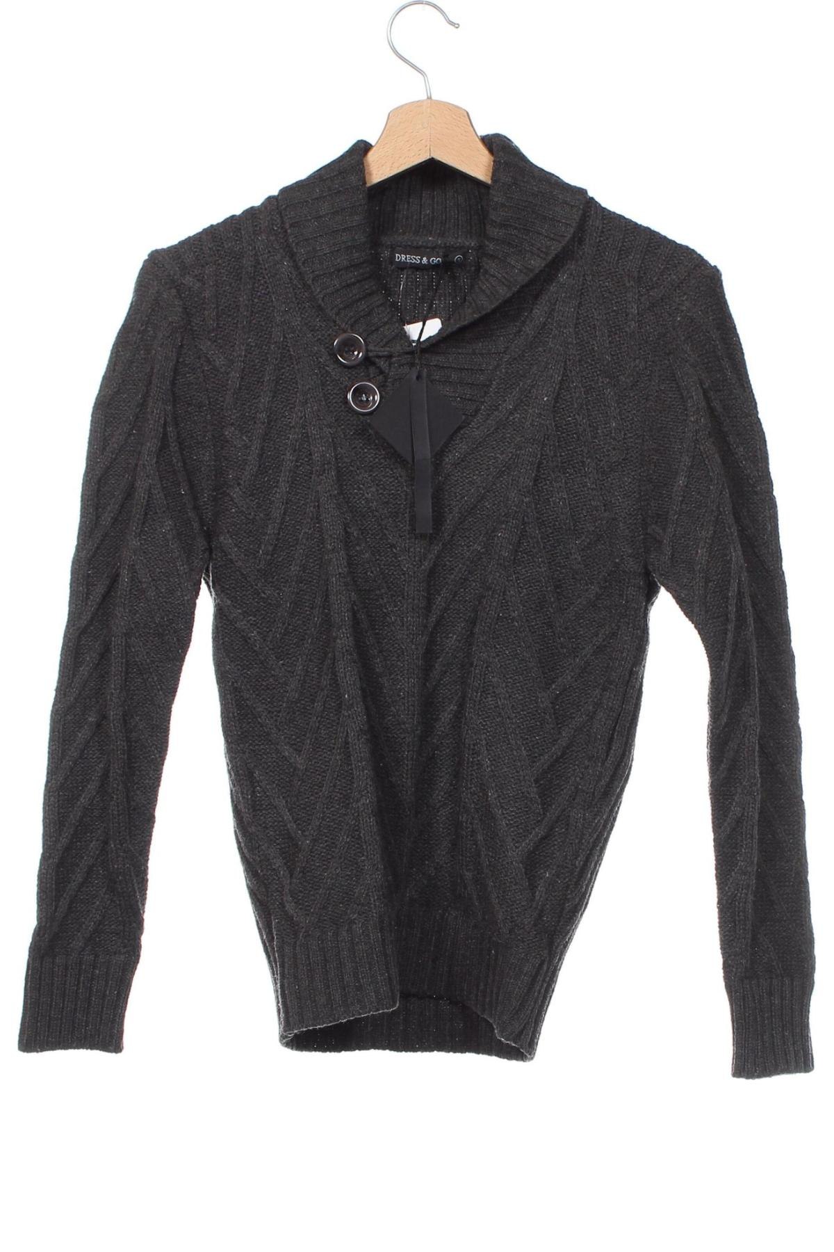 Ανδρικό πουλόβερ Dress & Go, Μέγεθος S, Χρώμα Γκρί, Τιμή 24,33 €