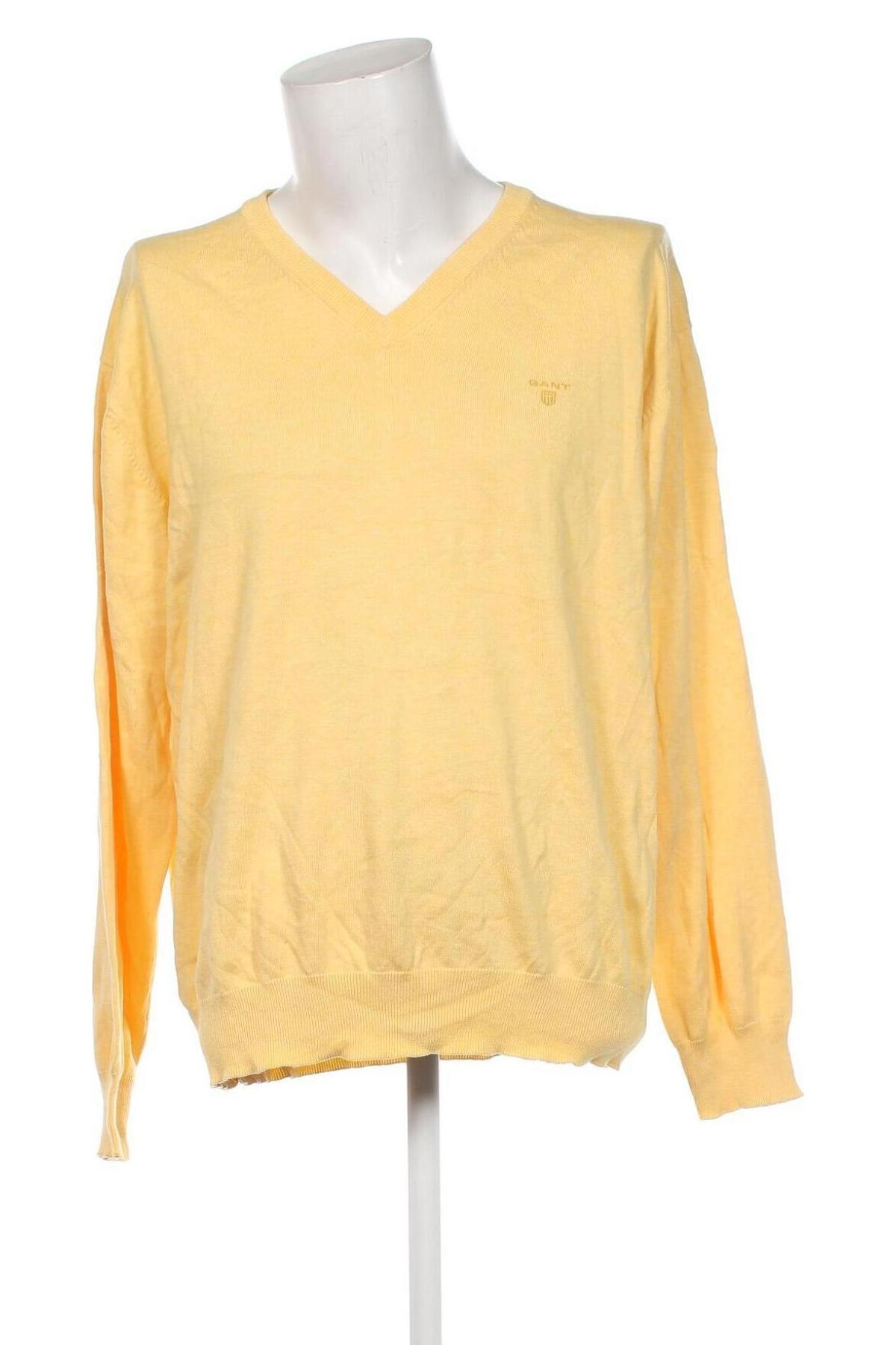 Herrenpullover Gant, Größe 3XL, Farbe Gelb, Preis € 60,12