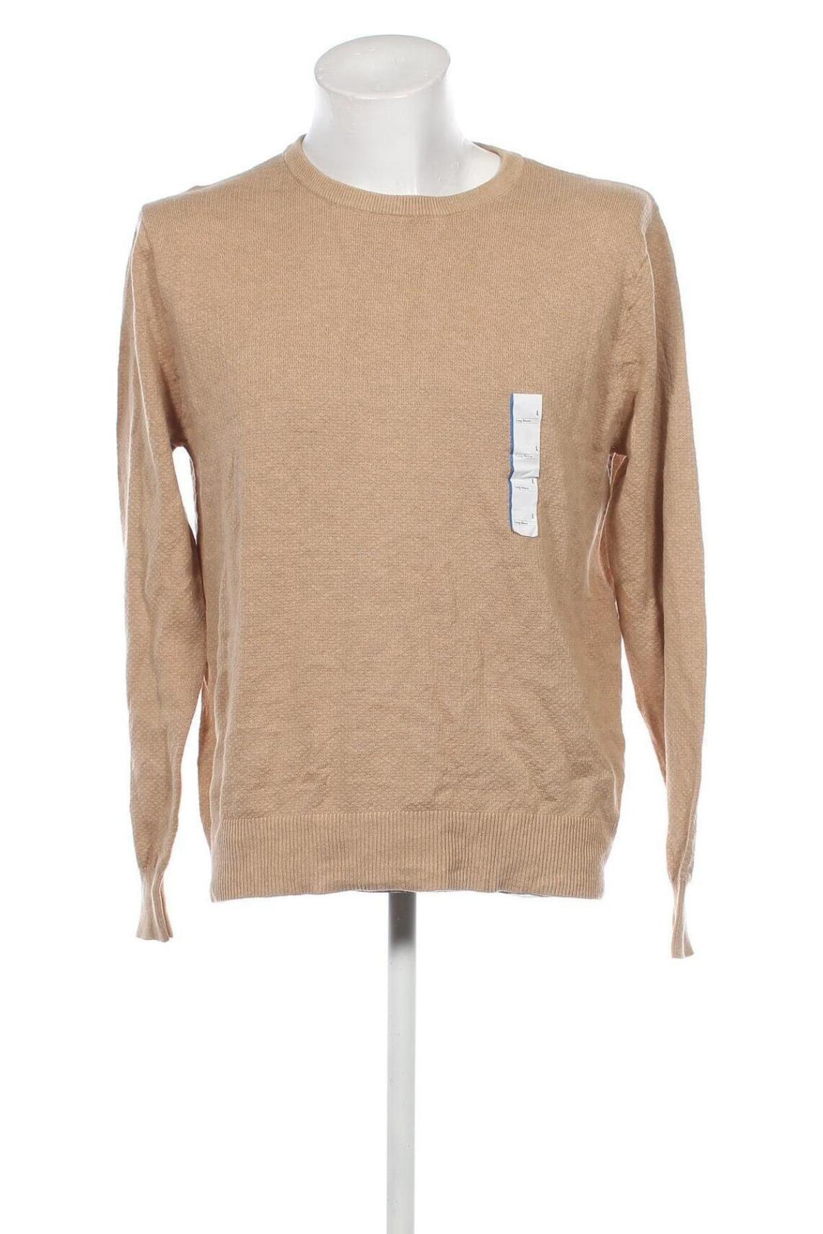 Herrenpullover Goodfellow & Co., Größe L, Farbe Beige, Preis € 12,49