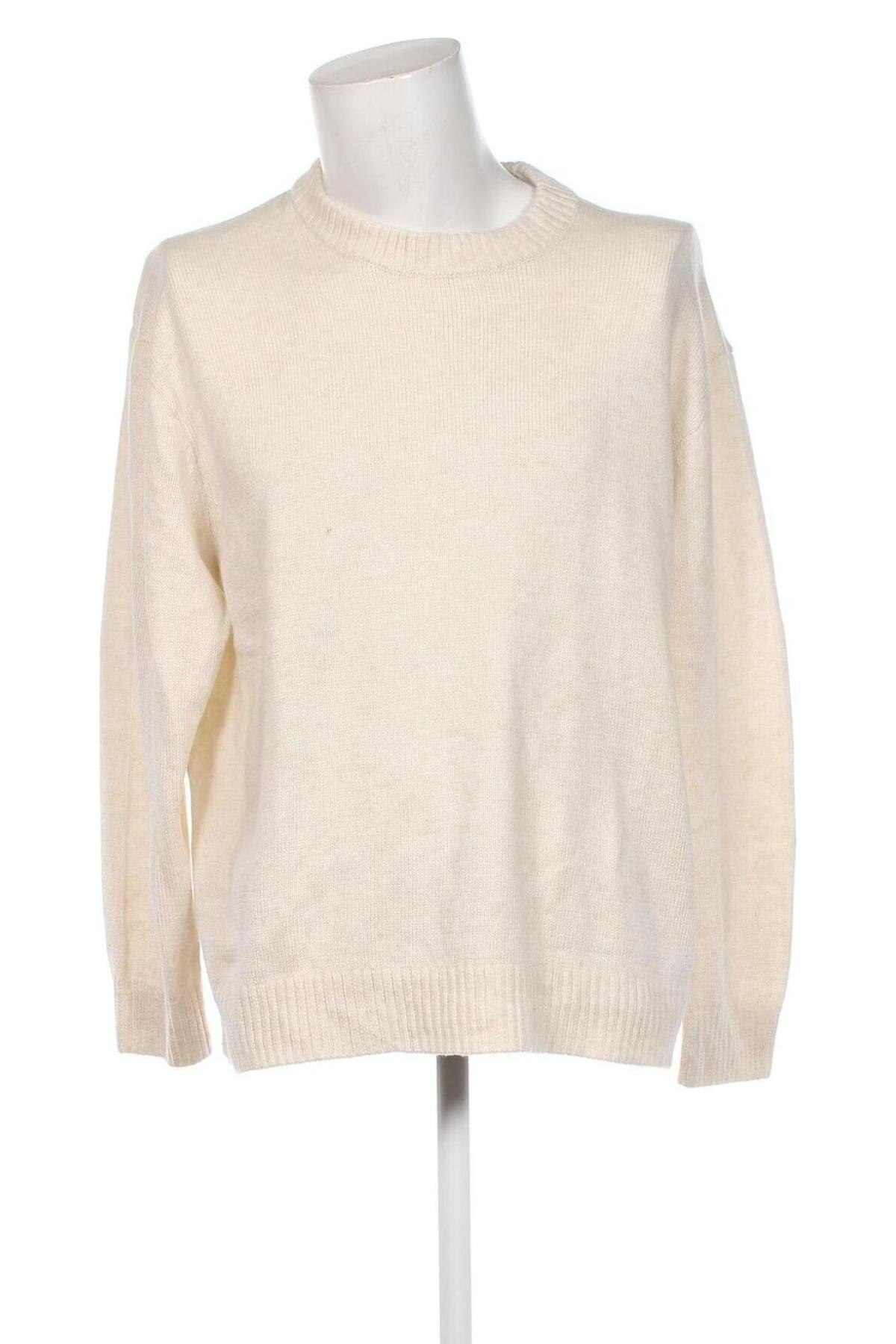 Męski sweter H&M, Rozmiar XL, Kolor ecru, Cena 54,73 zł