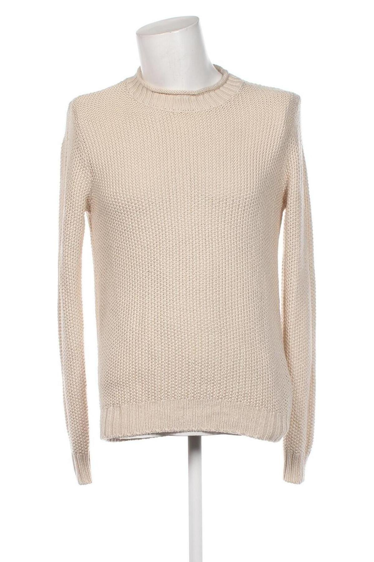 Ανδρικό πουλόβερ H&M, Μέγεθος M, Χρώμα  Μπέζ, Τιμή 10,23 €