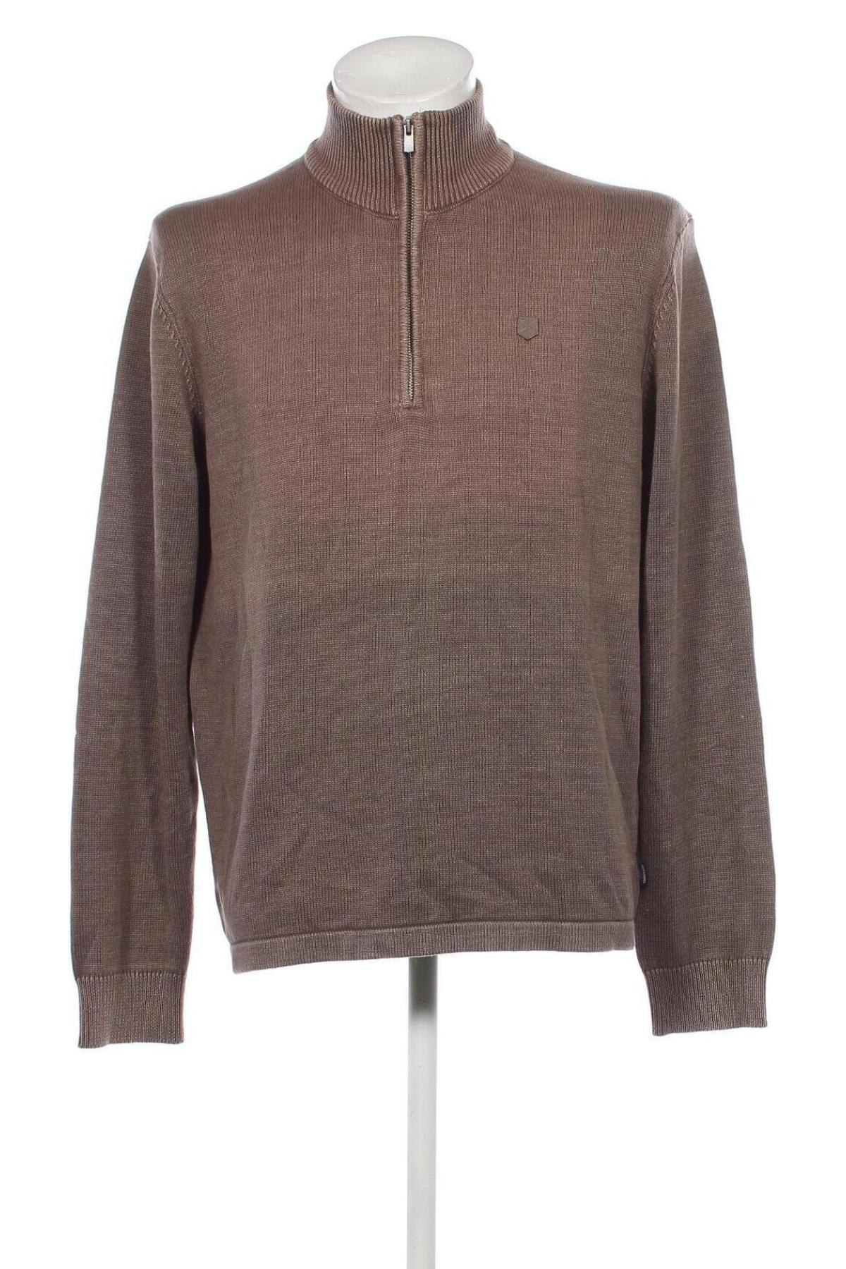 Herrenpullover Jack & Jones, Größe L, Farbe Braun, Preis € 20,41