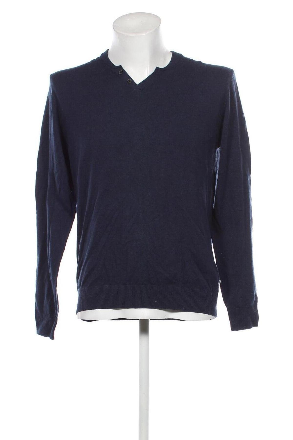 Мъжки пуловер Jack & Jones, Размер L, Цвят Син, Цена 34,65 лв.