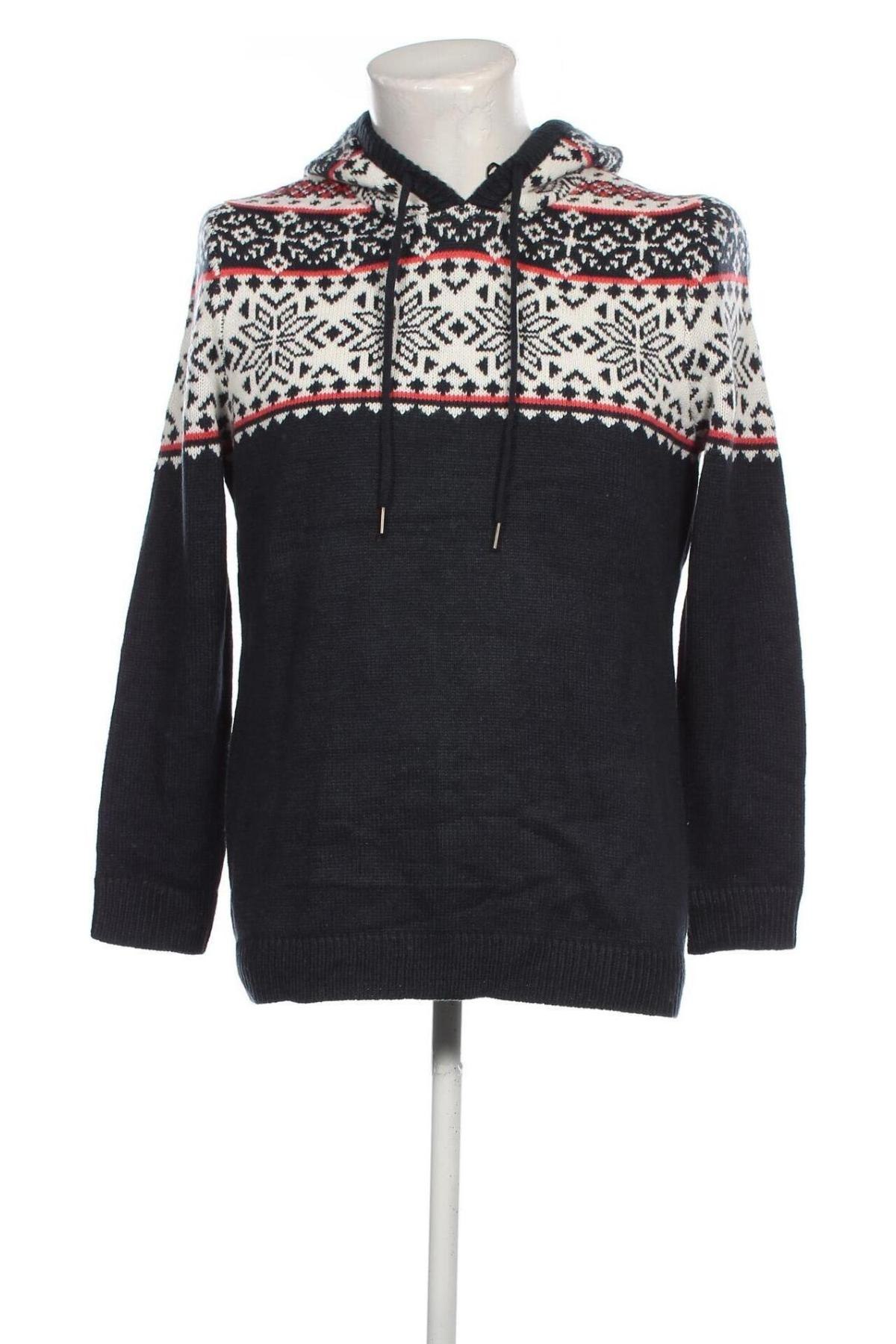 Мъжки пуловер John Baner, Размер S, Цвят Син, Цена 16,53 лв.