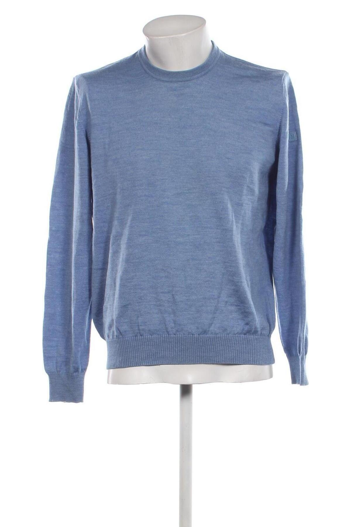 Ανδρικό πουλόβερ Marz, Μέγεθος L, Χρώμα Μπλέ, Τιμή 11,78 €