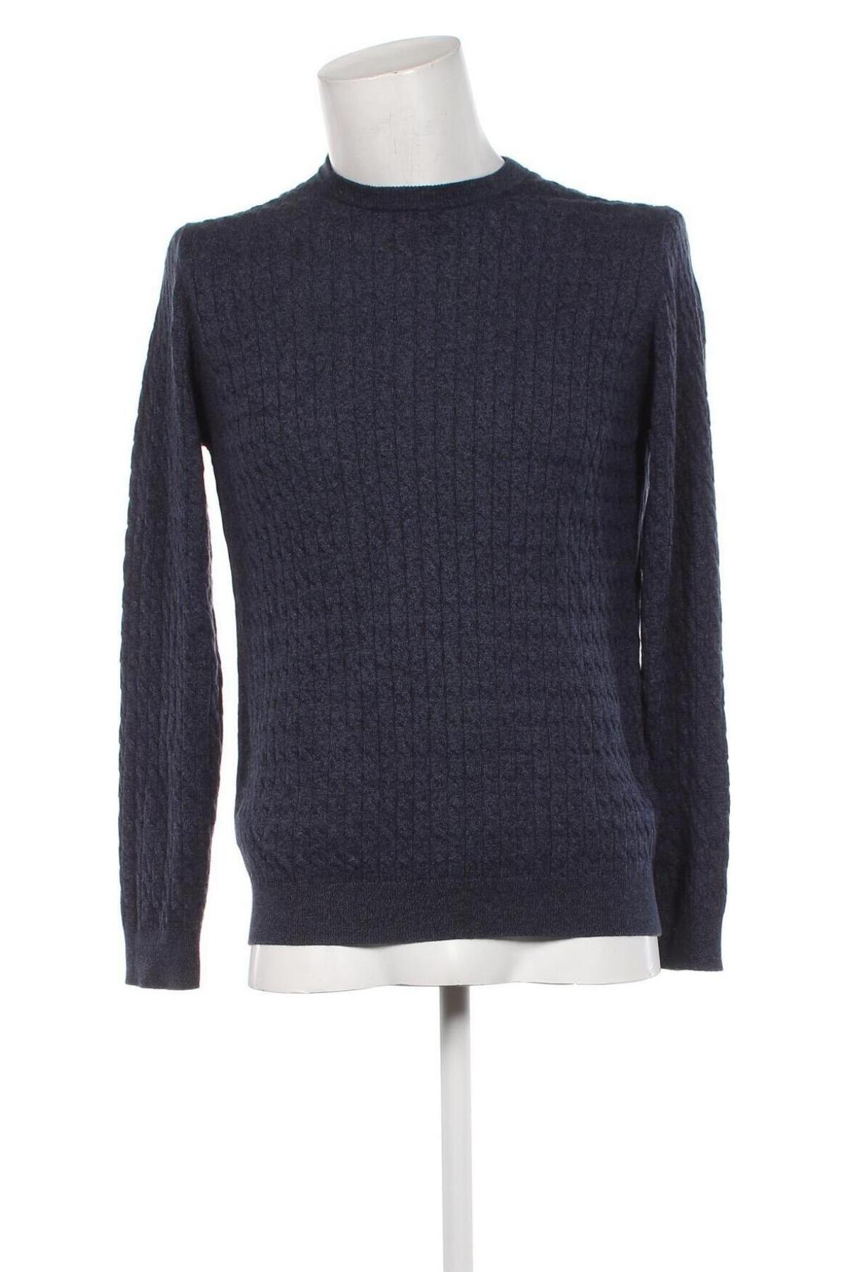 Мъжки пуловер Massimo Dutti, Размер XL, Цвят Син, Цена 43,55 лв.