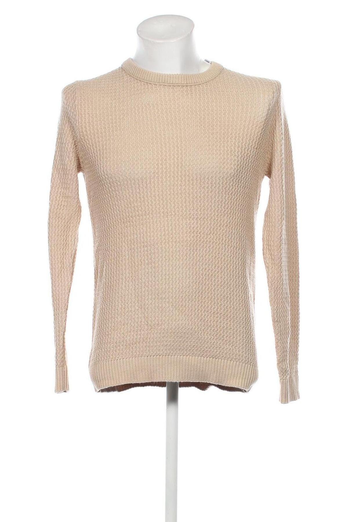 Herrenpullover Originals By Jack & Jones, Größe M, Farbe Beige, Preis 16,49 €