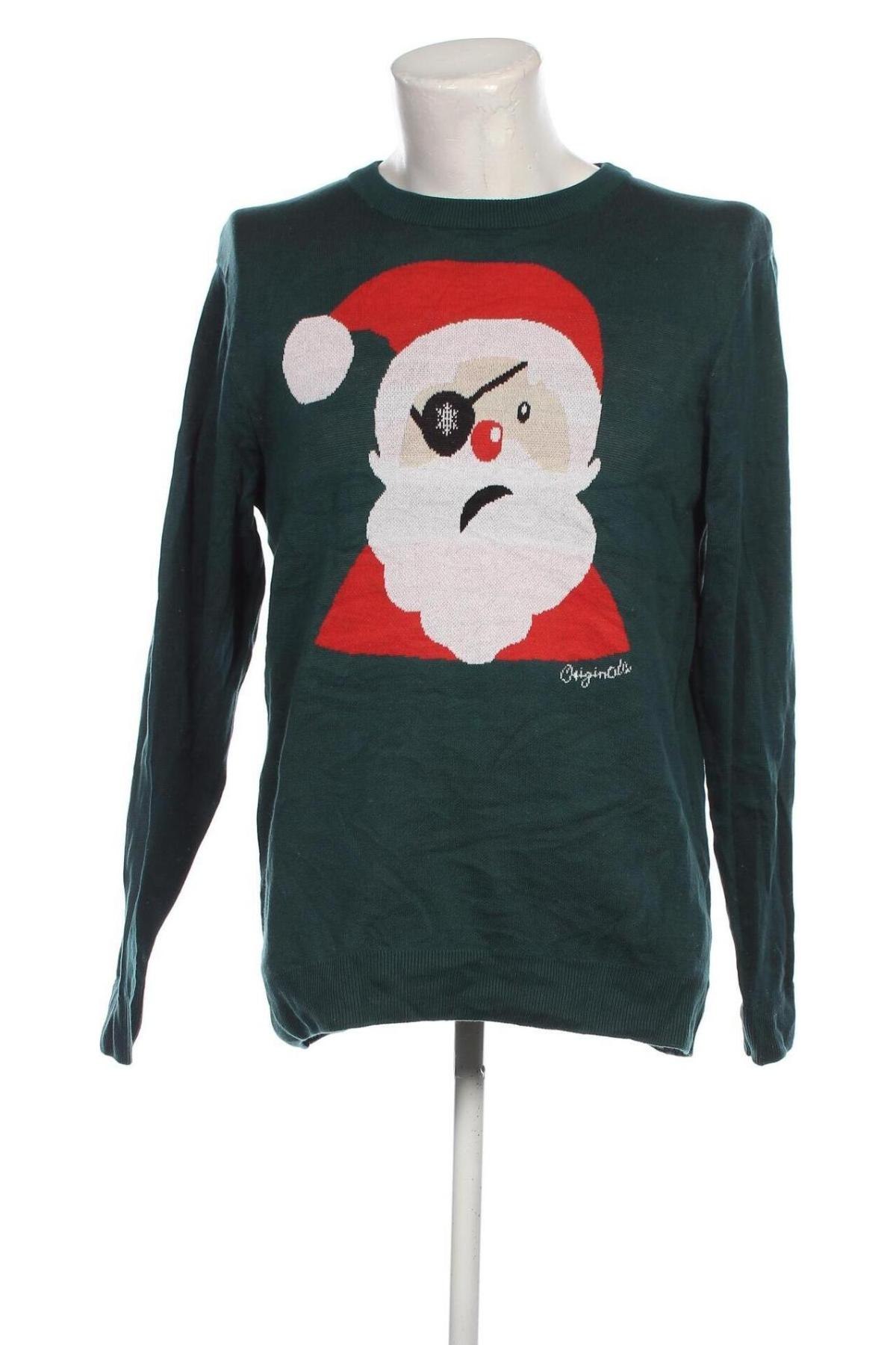 Мъжки пуловер Originals By Jack & Jones, Размер XL, Цвят Зелен, Цена 21,08 лв.