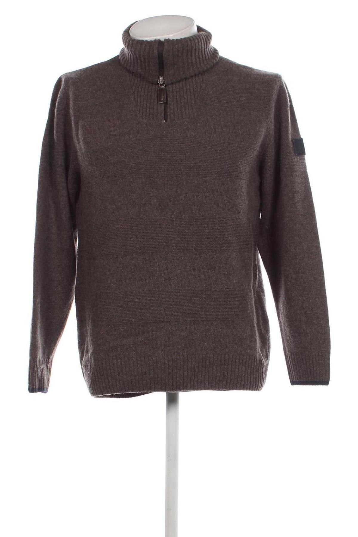 Ανδρικό πουλόβερ Pierre Cardin, Μέγεθος M, Χρώμα  Μπέζ, Τιμή 36,43 €