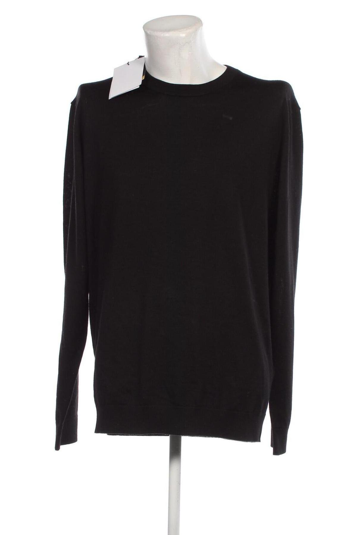 Мъжки пуловер Selected Homme, Размер XXL, Цвят Черен, Цена 42,35 лв.