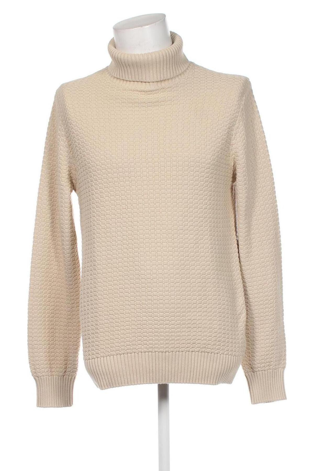 Herrenpullover Selected Homme, Größe M, Farbe Beige, Preis 25,80 €