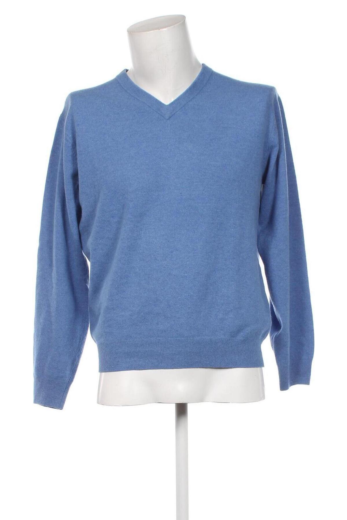 Ανδρικό πουλόβερ Tom Rusborg, Μέγεθος M, Χρώμα Μπλέ, Τιμή 36,43 €