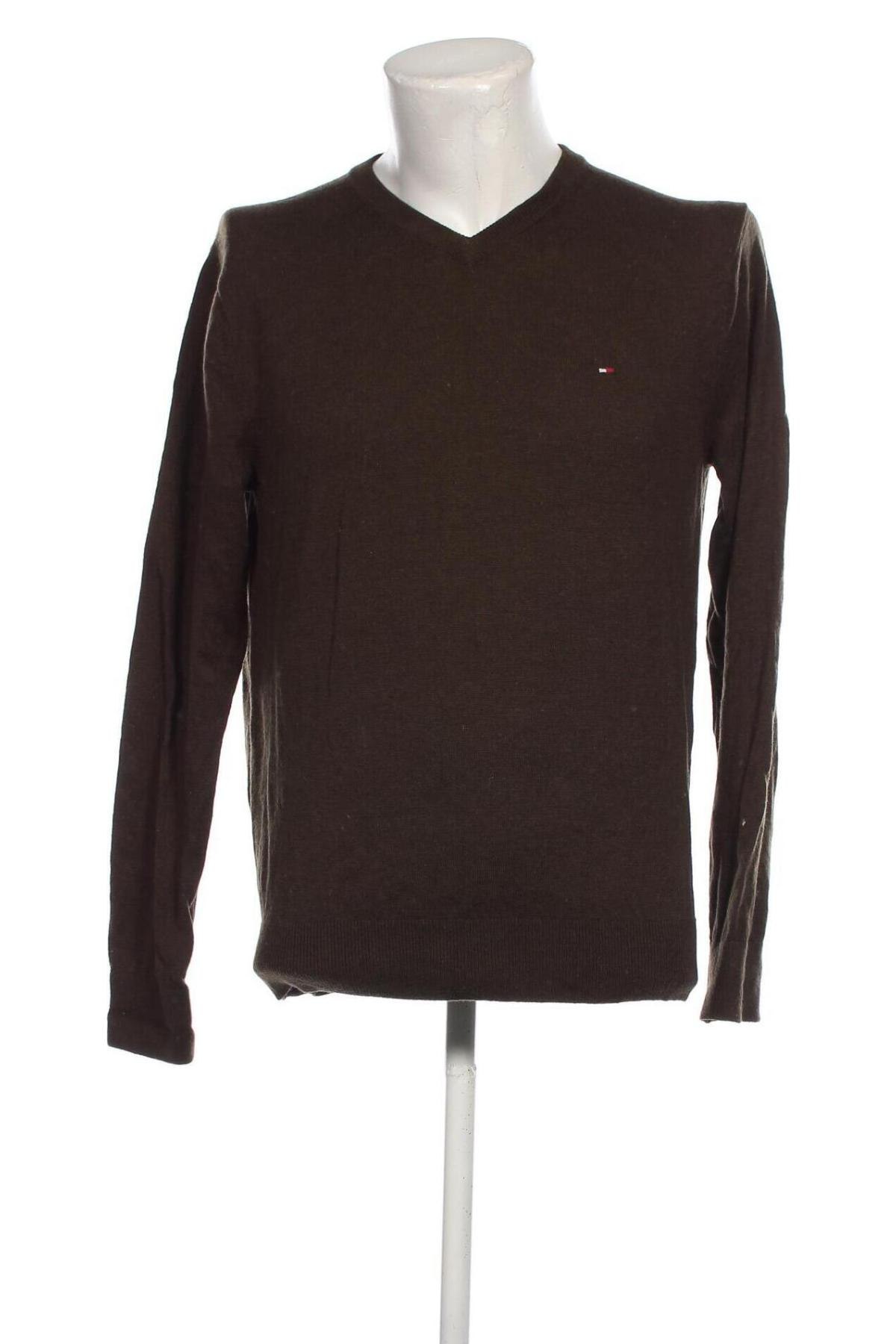 Herrenpullover Tommy Hilfiger, Größe L, Farbe Grün, Preis 55,74 €