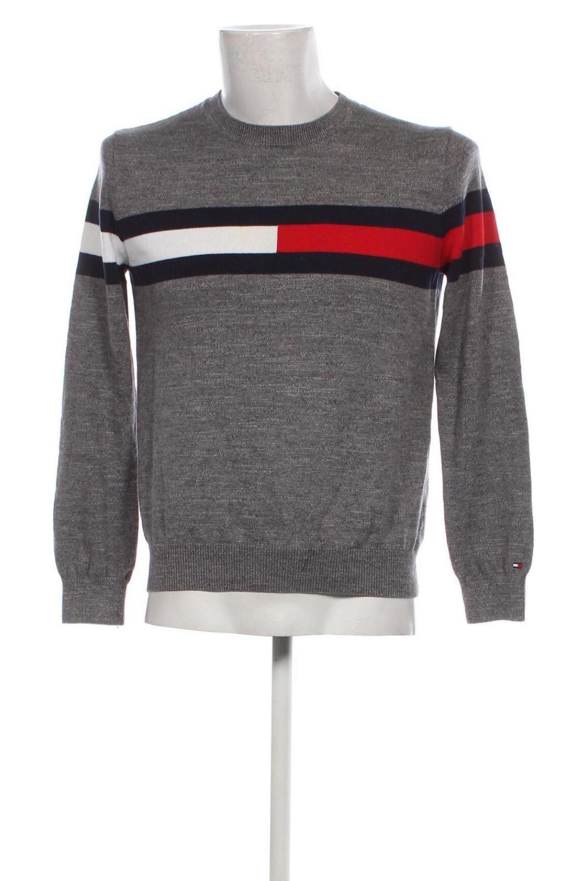 Męski sweter Tommy Hilfiger, Rozmiar M, Kolor Szary, Cena 158,99 zł