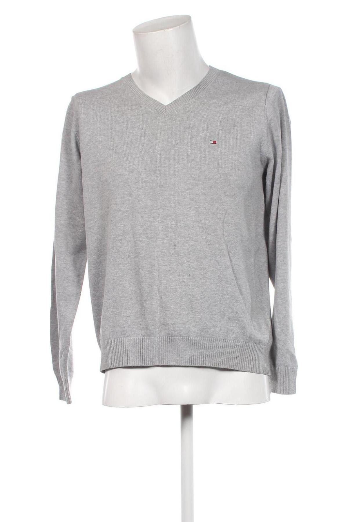 Herrenpullover Tommy Hilfiger, Größe L, Farbe Grau, Preis 31,93 €