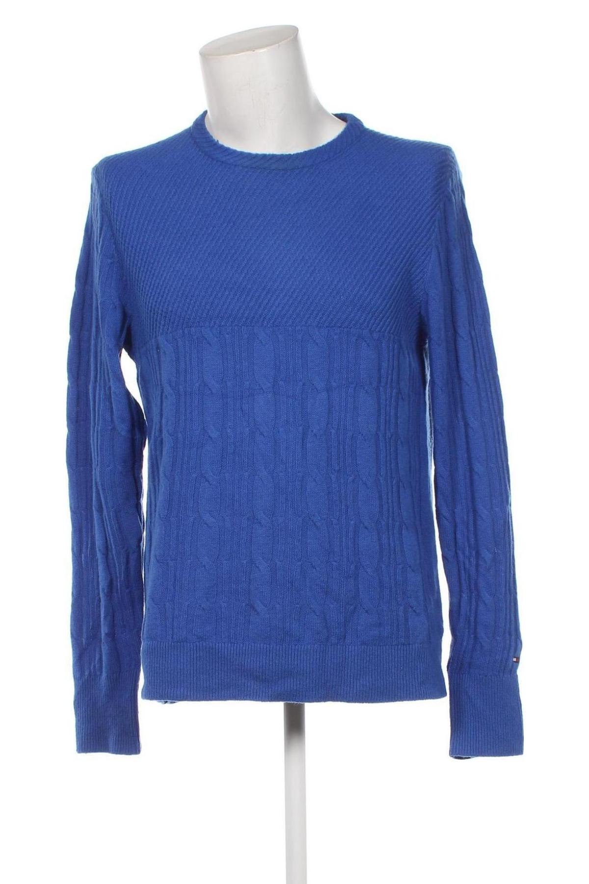 Herrenpullover Tommy Hilfiger, Größe M, Farbe Blau, Preis 52,64 €