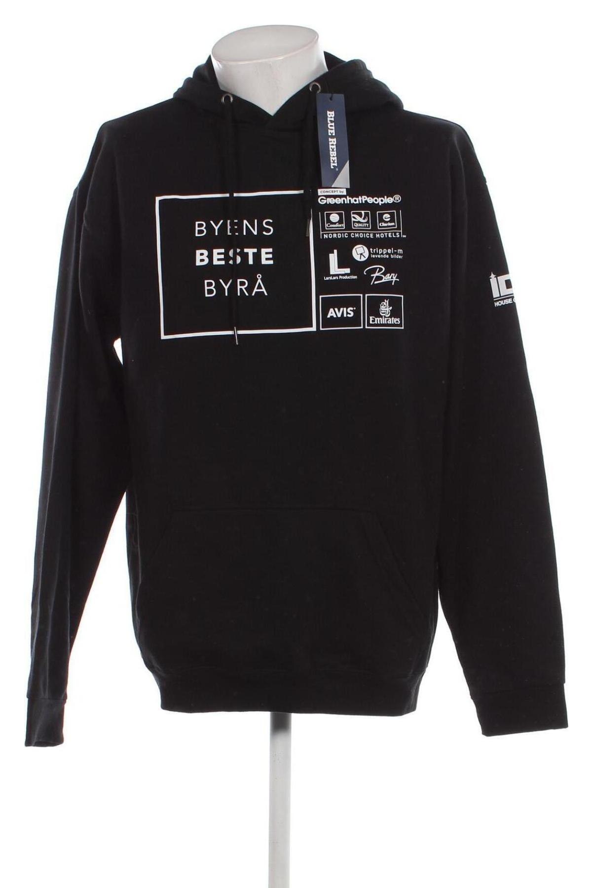 Herren Sweatshirt Blue Rebel, Größe XL, Farbe Schwarz, Preis € 43,35