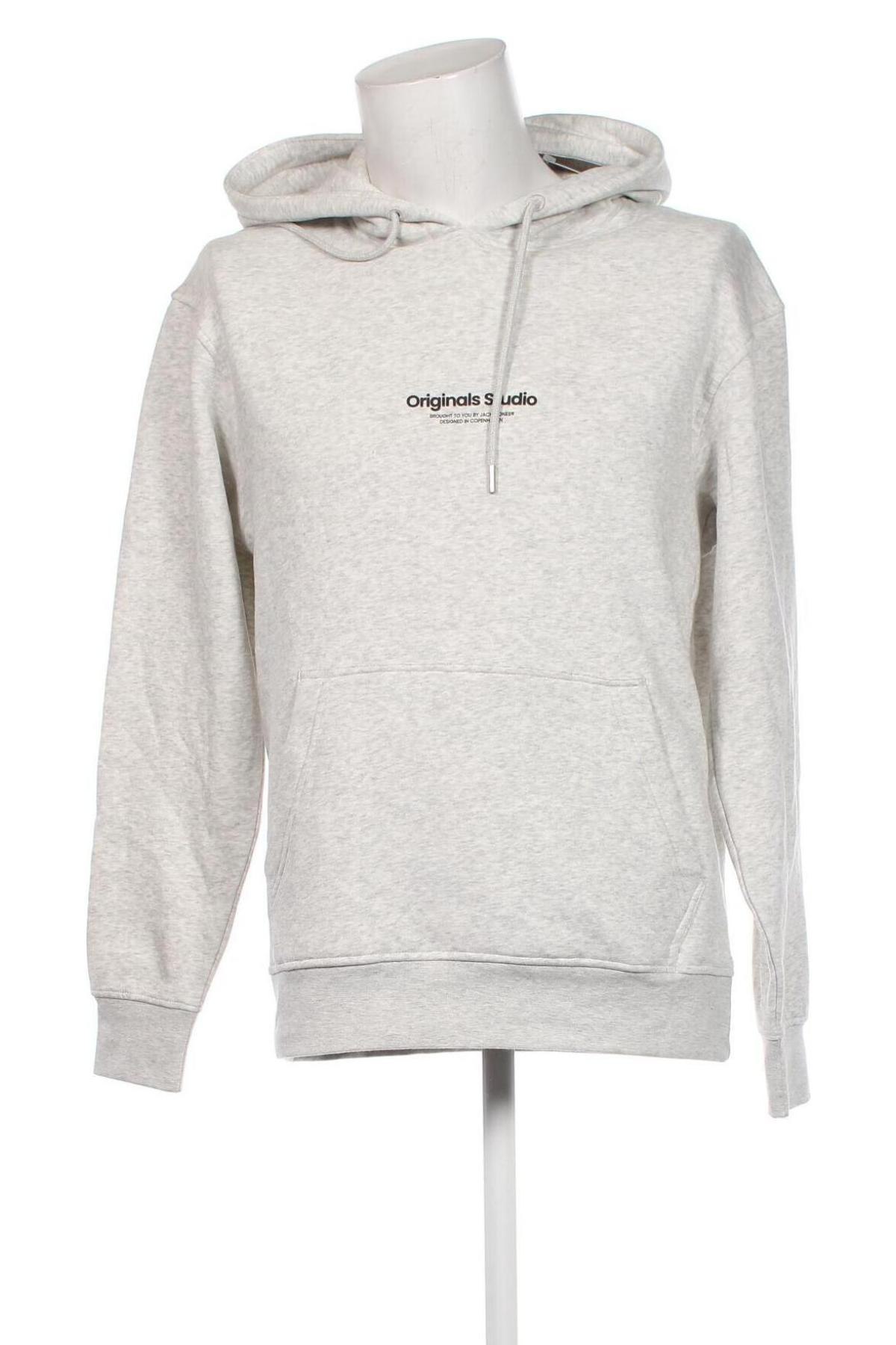 Herren Sweatshirt Jack & Jones, Größe L, Farbe Grau, Preis 16,91 €