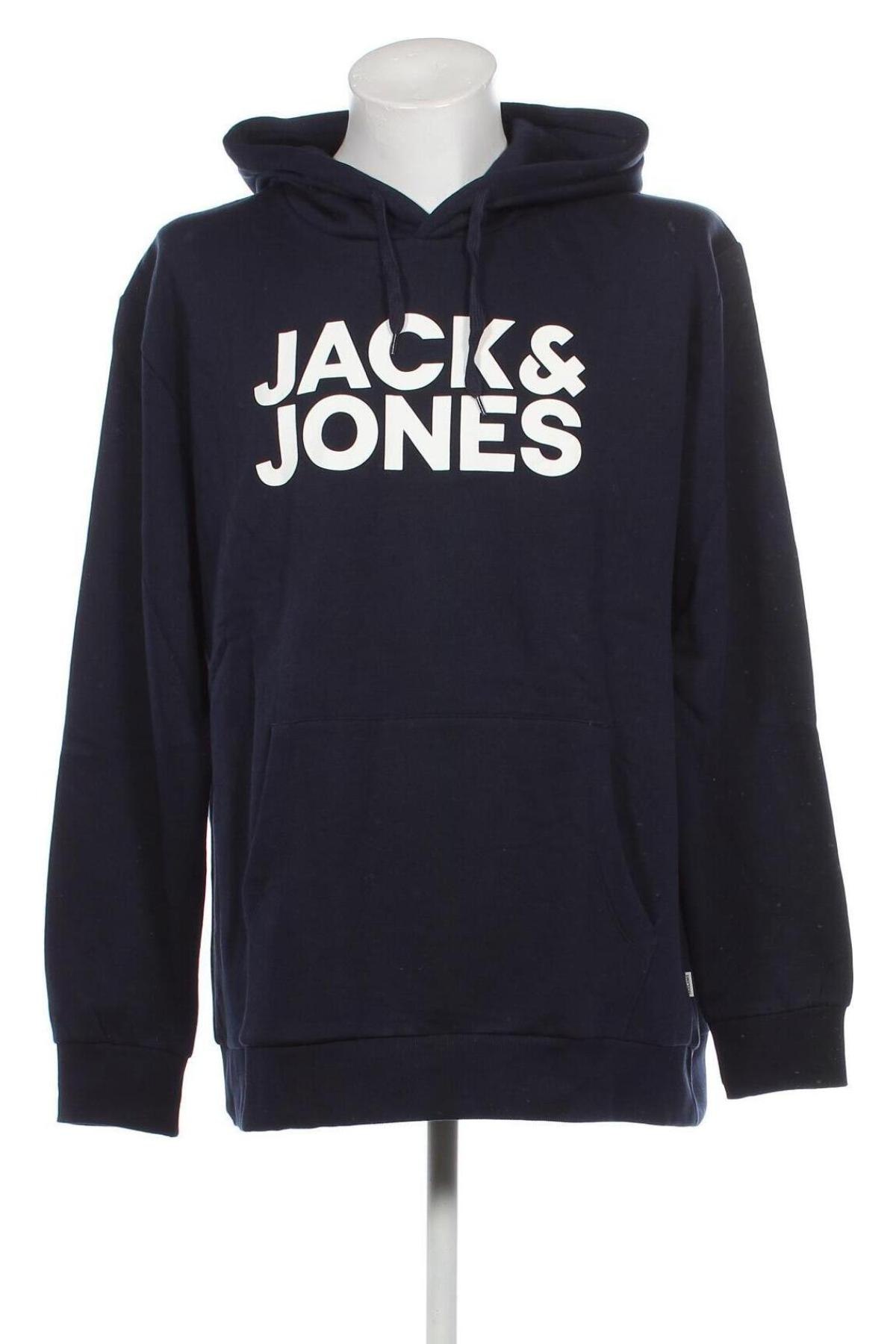 Męska bluza Jack & Jones, Rozmiar 3XL, Kolor Niebieski, Cena 109,29 zł