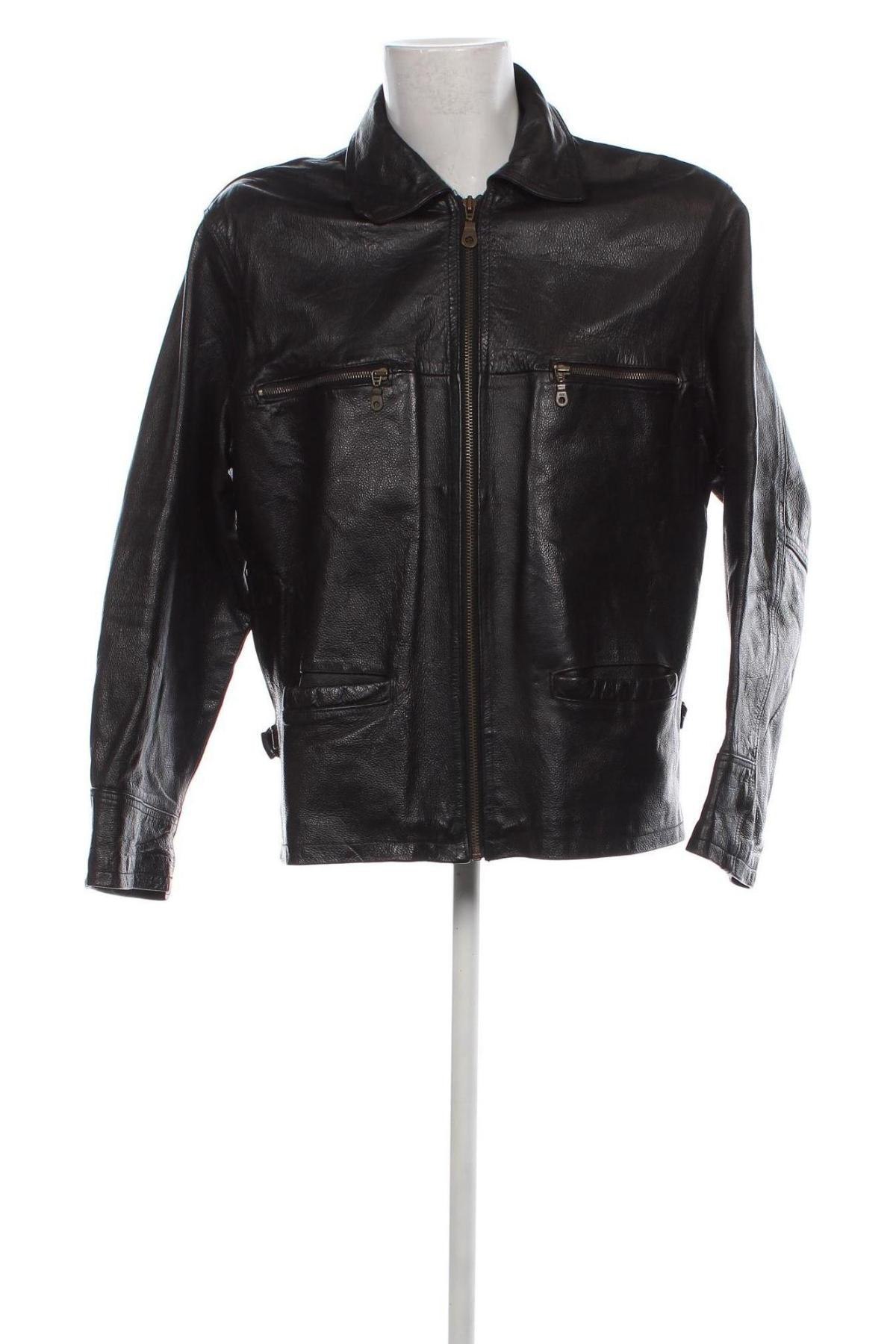 Pánská kožená bunda , Velikost M, Barva Černá, Cena  1 535,00 Kč