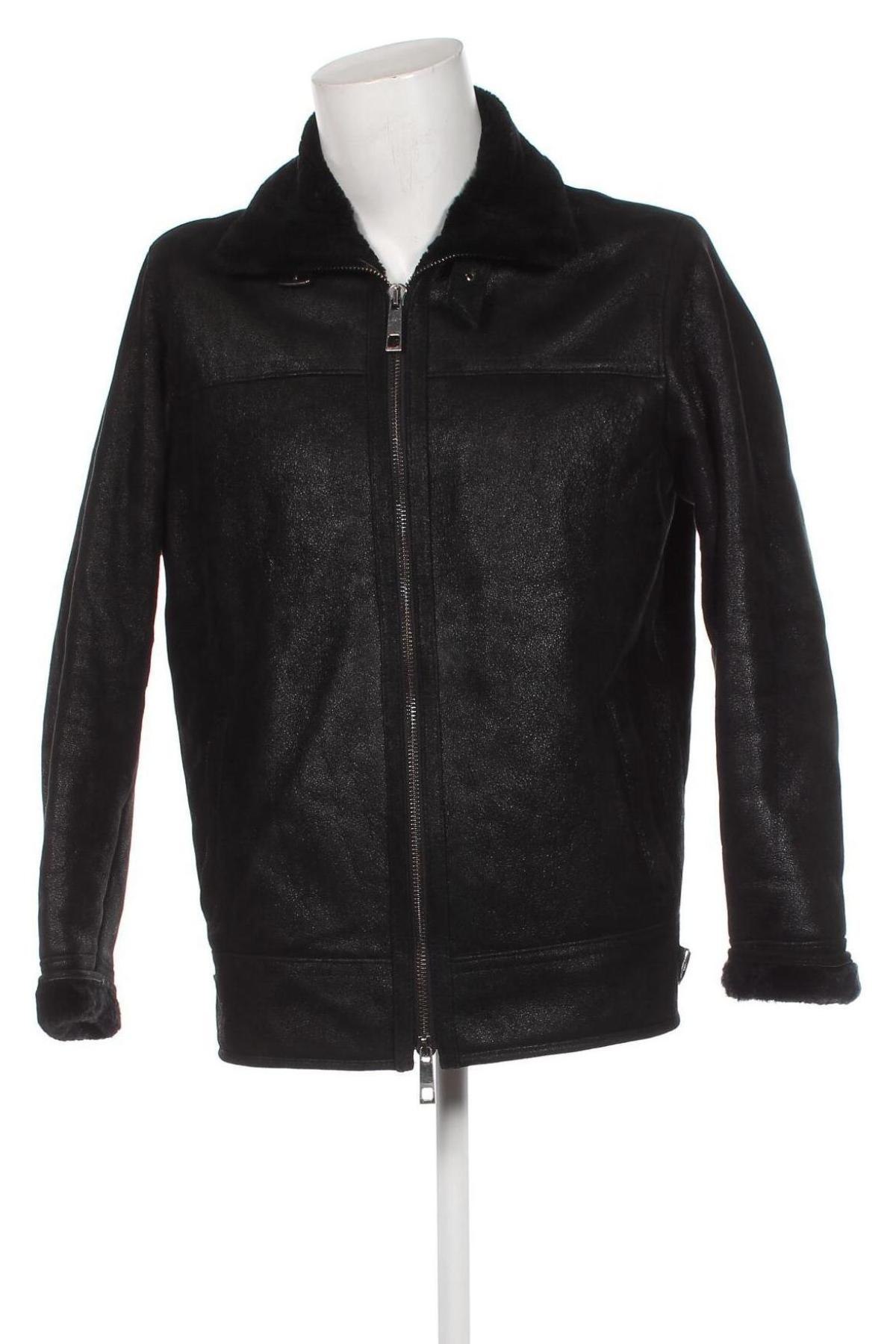 Herren Lederjacke, Größe L, Farbe Schwarz, Preis € 63,29