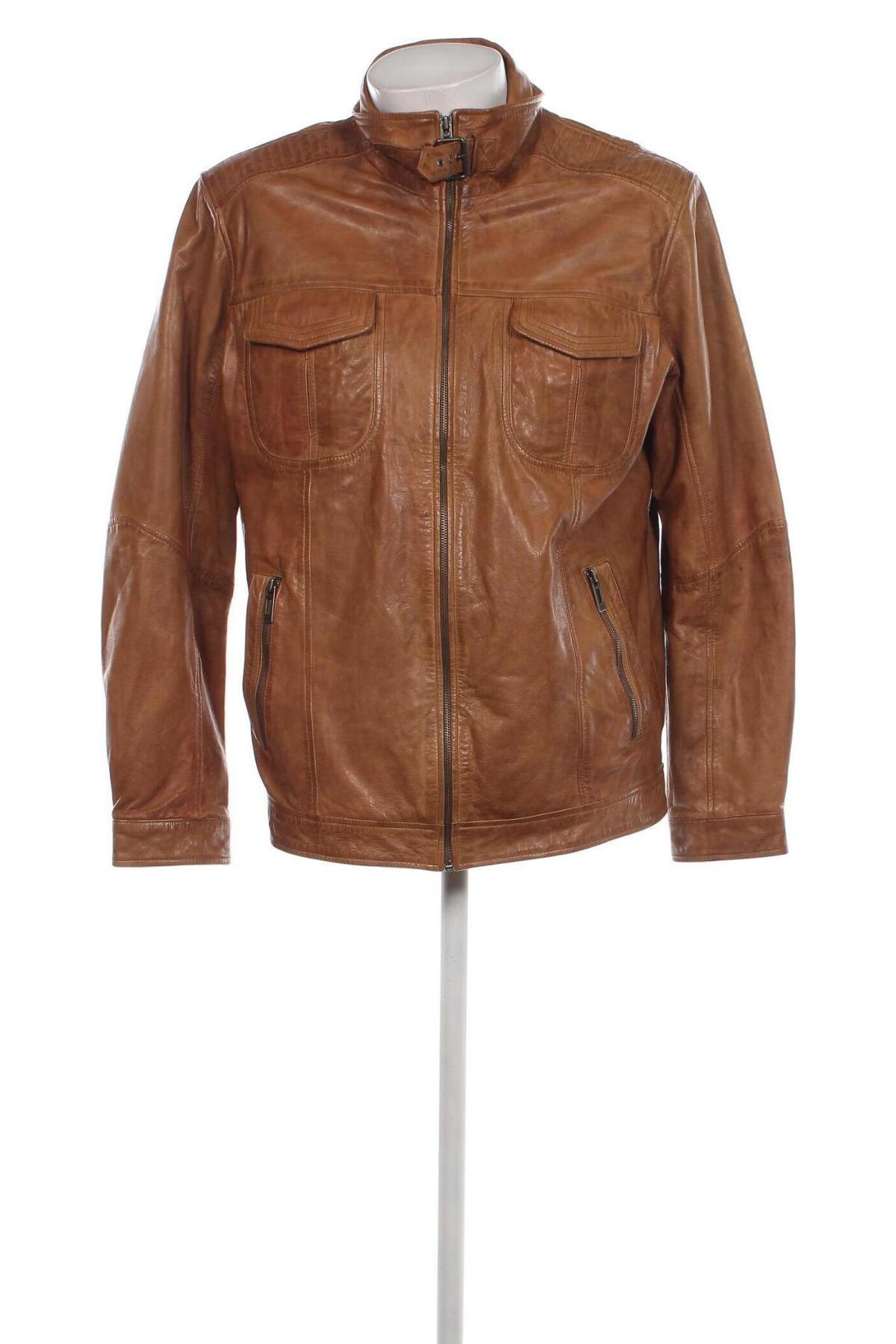 Herren Lederjacke, Größe L, Farbe Braun, Preis € 67,01