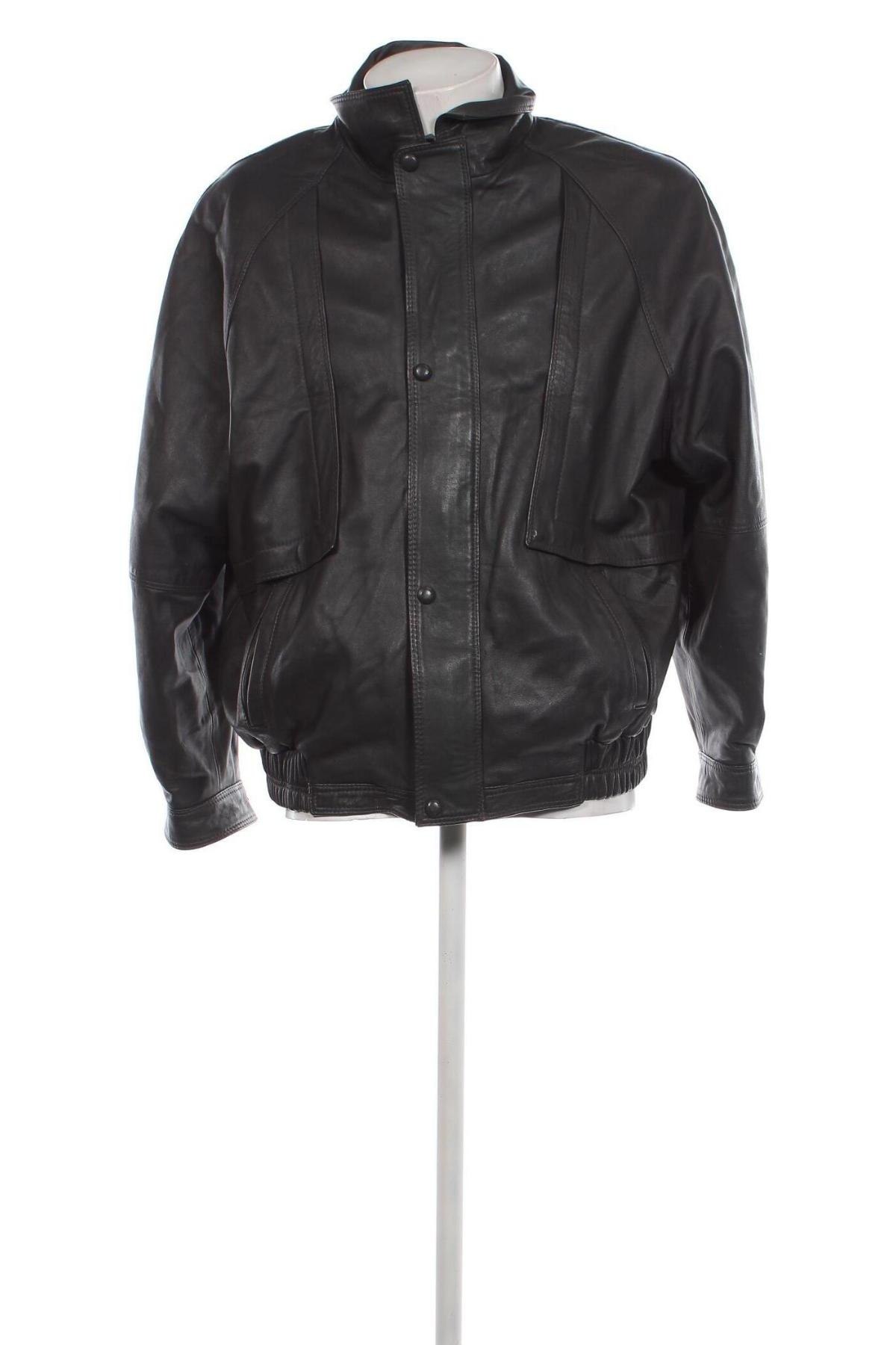 Pánska kožená bunda , Veľkosť XL, Farba Sivá, Cena  54,60 €