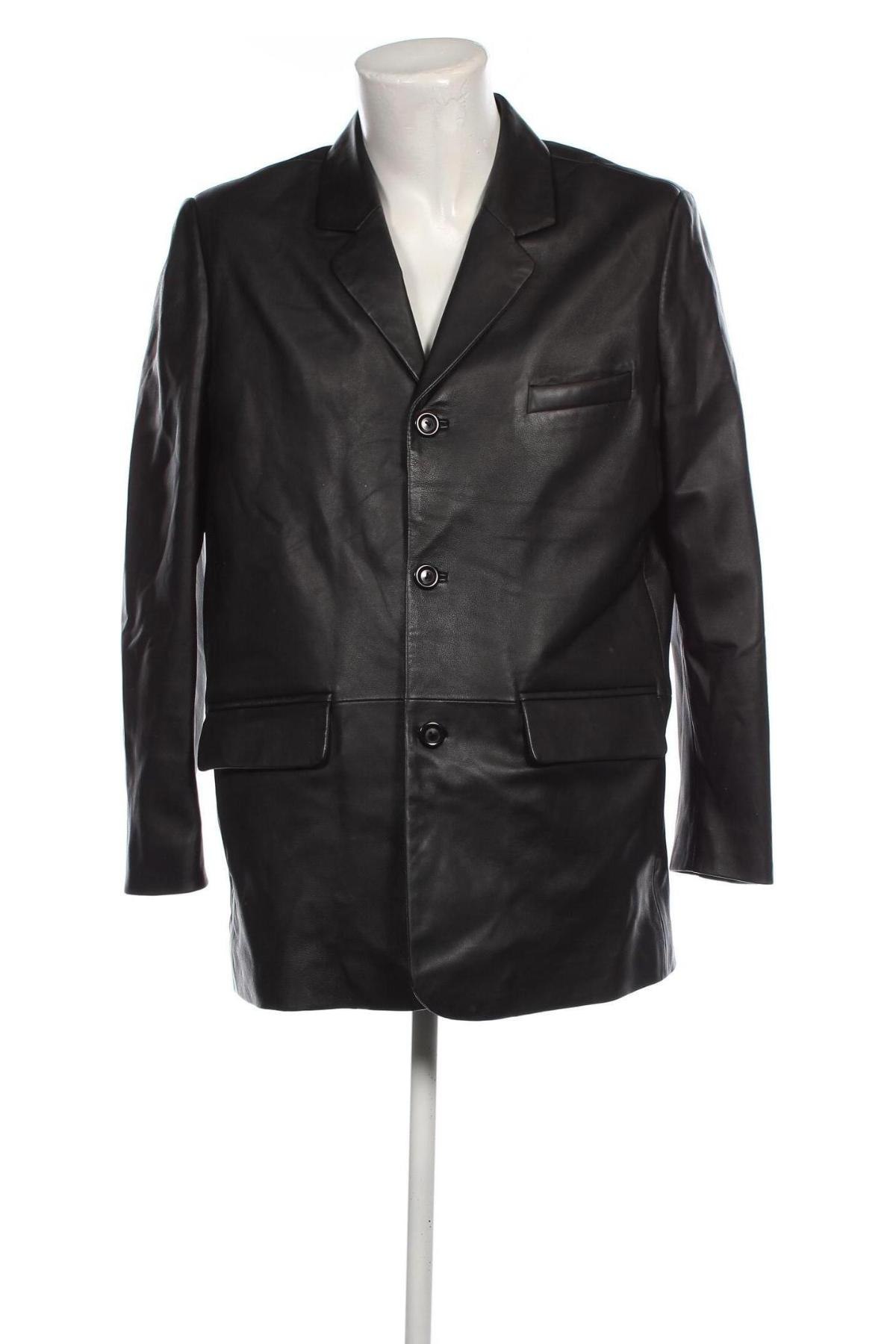 Pánská kožená bunda , Velikost L, Barva Černá, Cena  1 535,00 Kč