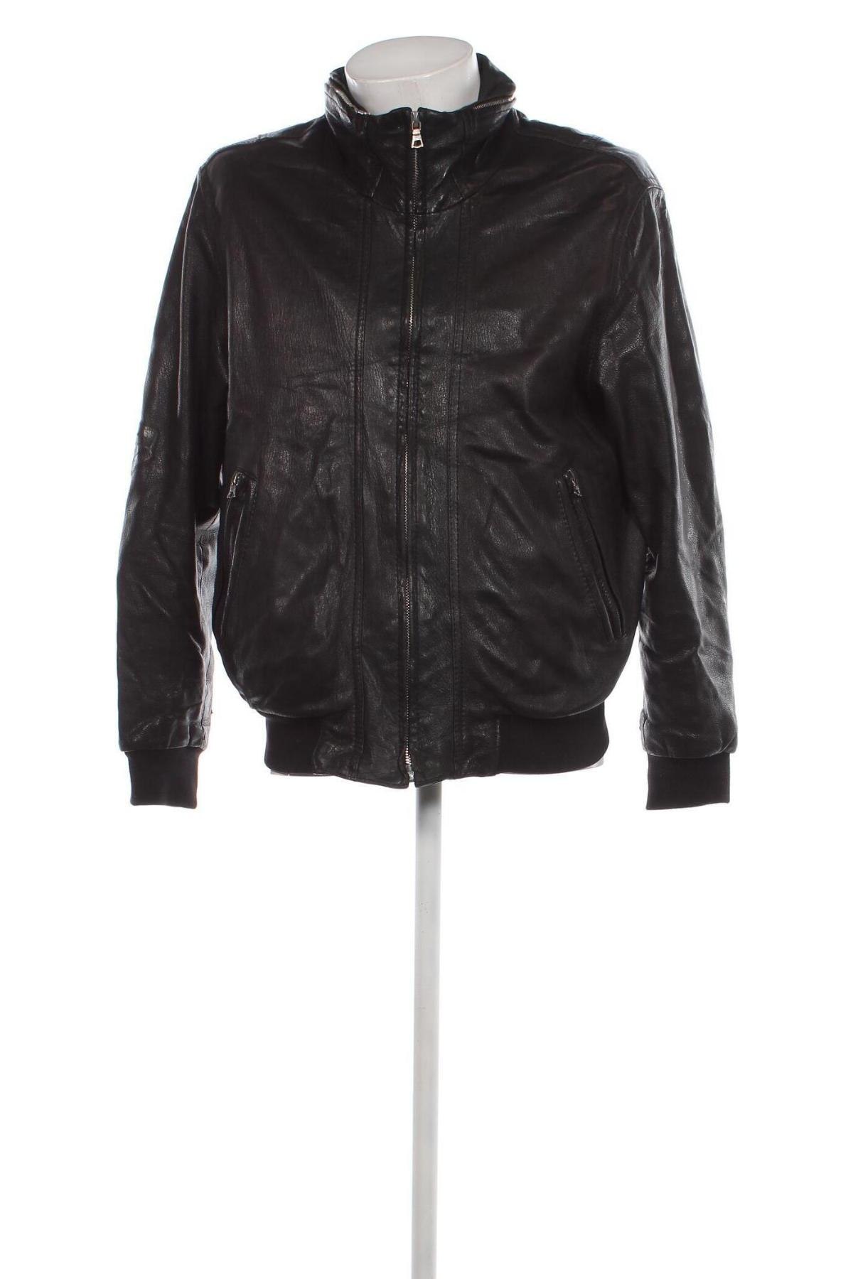 Pánska kožená bunda , Veľkosť M, Farba Čierna, Cena  51,57 €