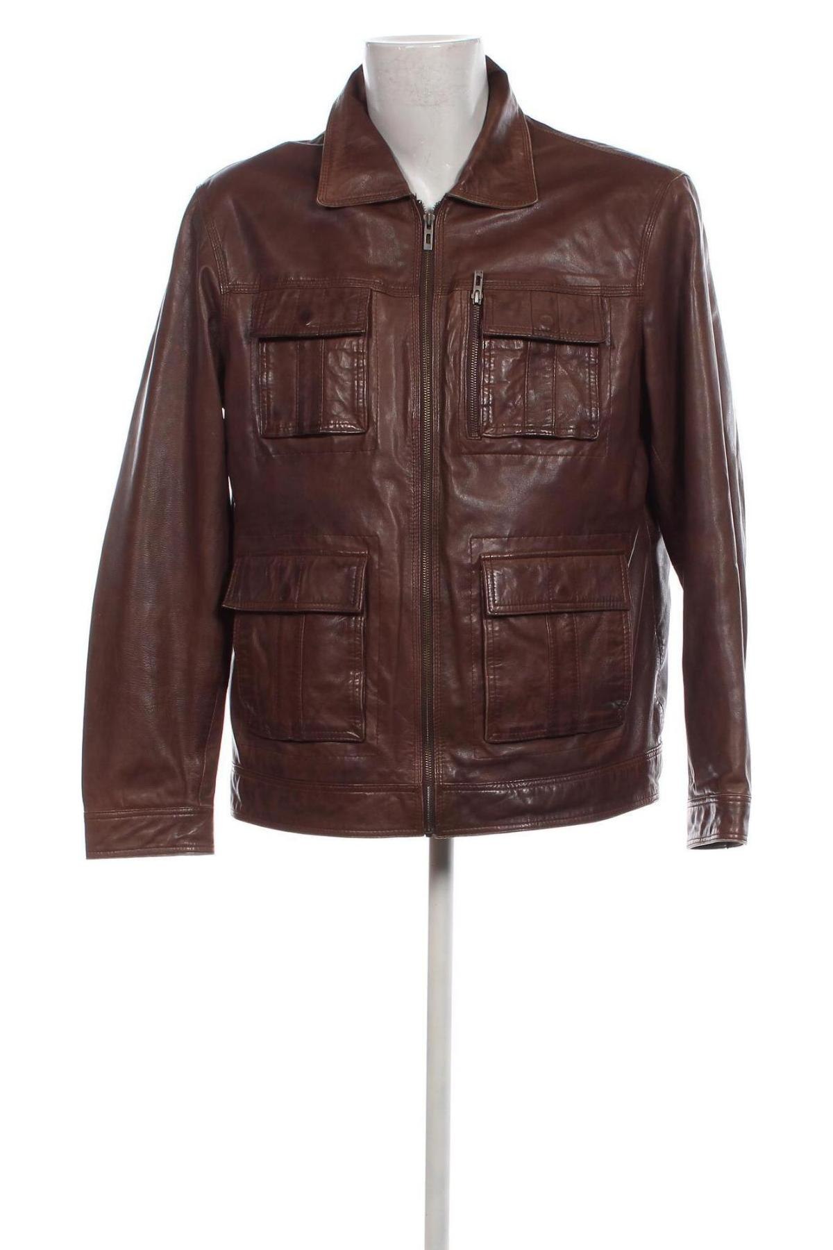 Pánska kožená bunda , Veľkosť XL, Farba Hnedá, Cena  51,57 €