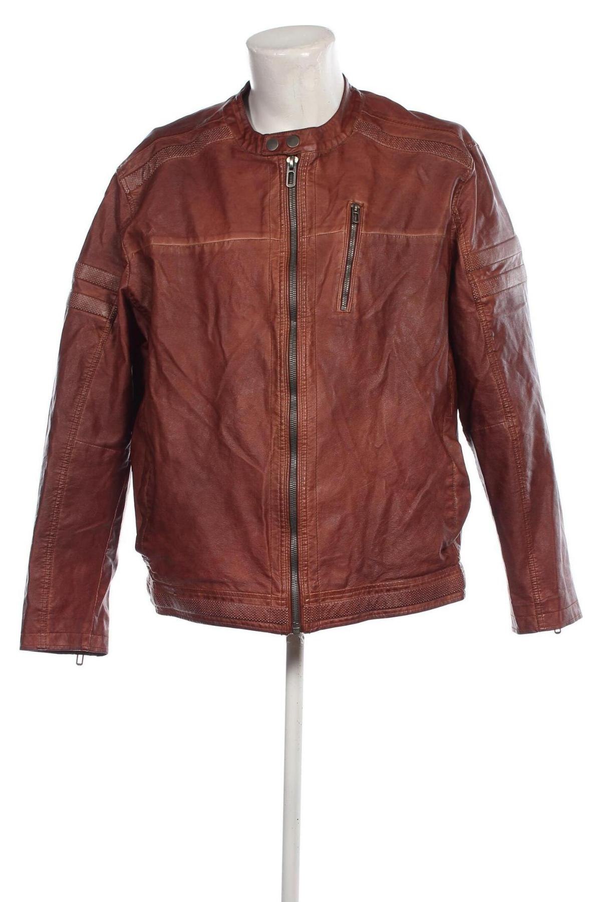 Herren Lederjacke Angelo Litrico, Größe XXL, Farbe Braun, Preis 34,10 €