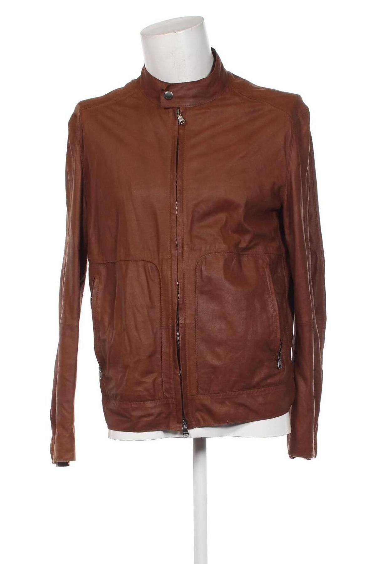 Herren Lederjacke BOSS, Größe XL, Farbe Braun, Preis € 377,03