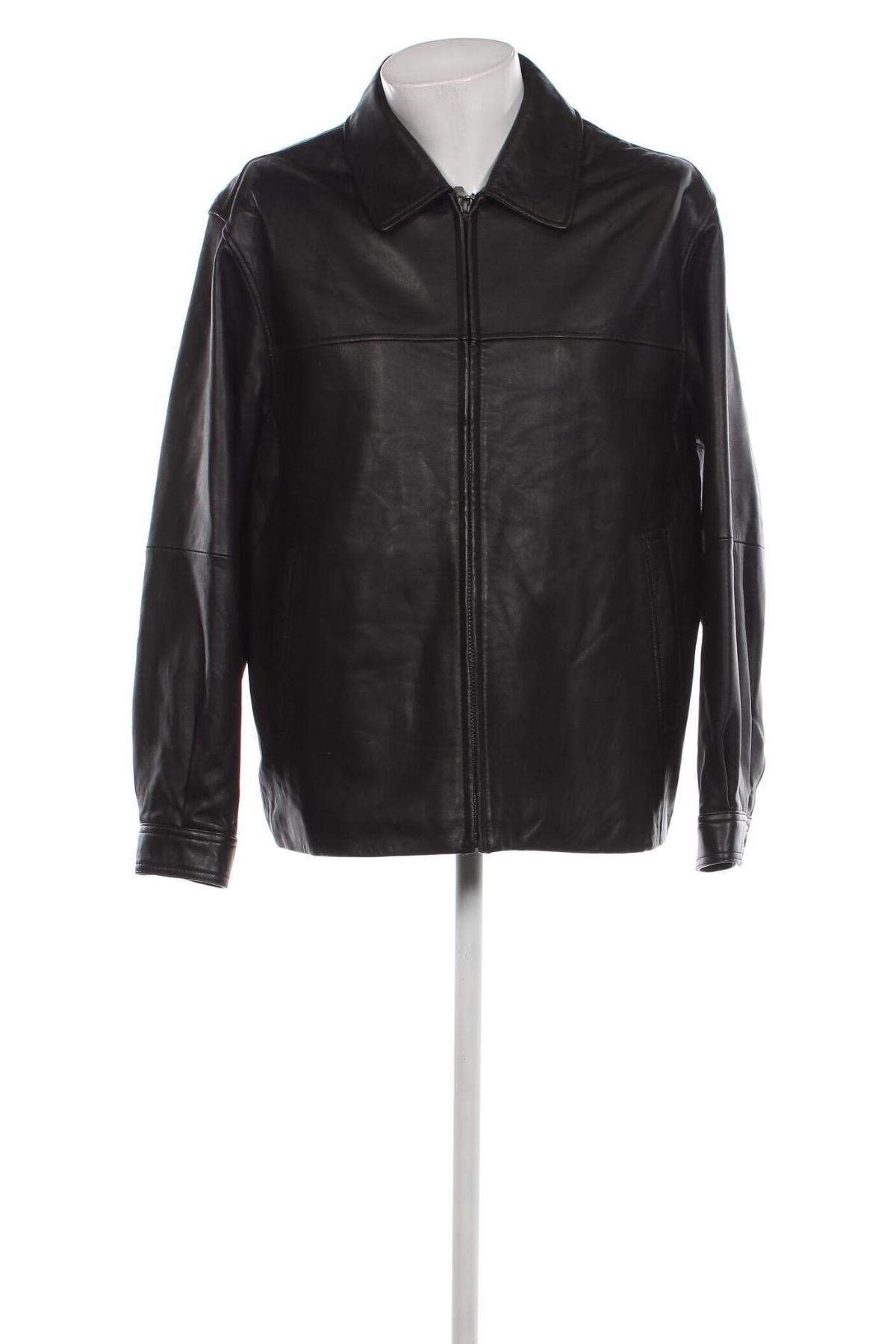 Pánska kožená bunda  Claiborne, Veľkosť L, Farba Čierna, Cena  54,60 €