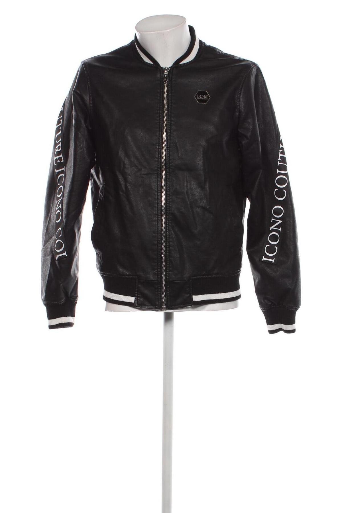 Herren Lederjacke ICONO, Größe M, Farbe Schwarz, Preis € 30,69