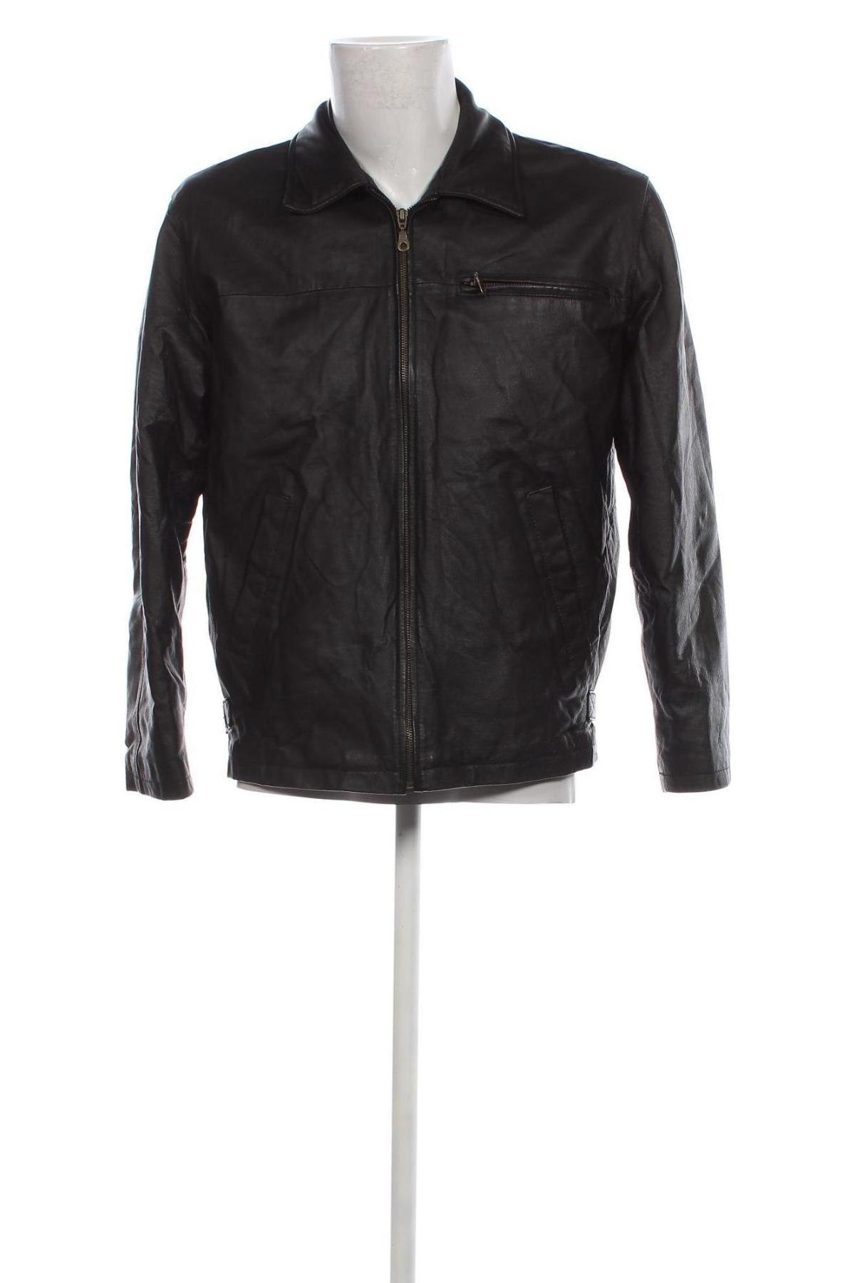 Herren Lederjacke Jcc, Größe S, Farbe Schwarz, Preis 74,46 €