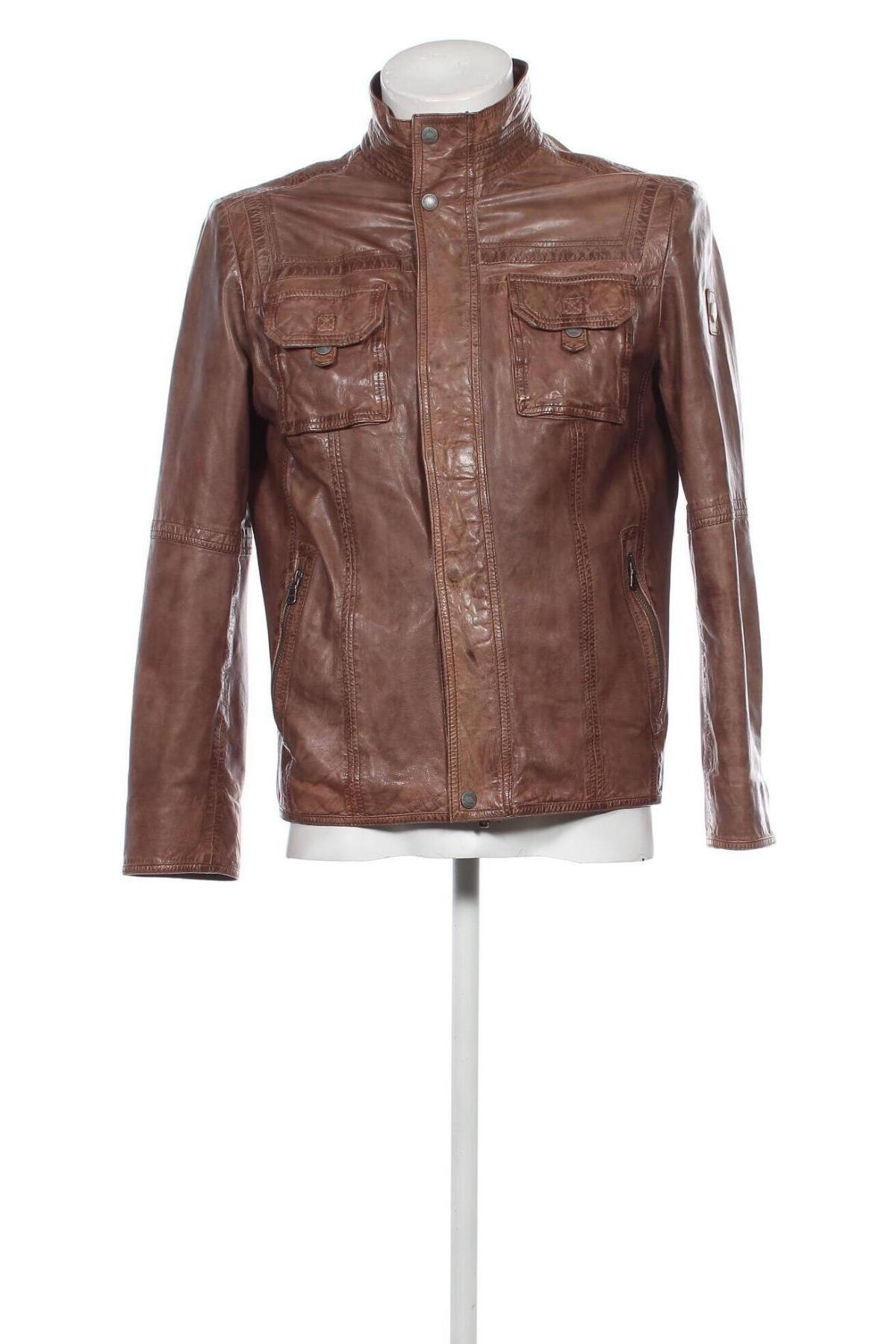 Herren Lederjacke Milestone, Größe S, Farbe Braun, Preis € 157,27