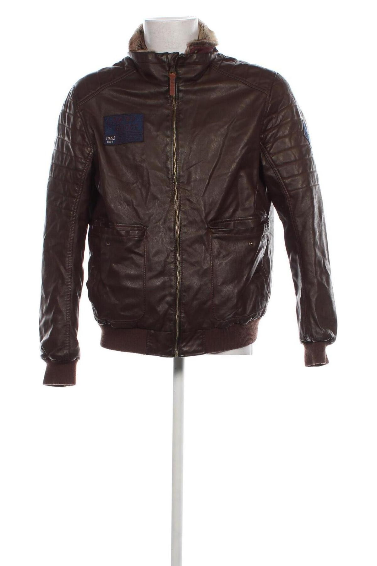 Herren Lederjacke Tom Tailor, Größe L, Farbe Braun, Preis € 28,18