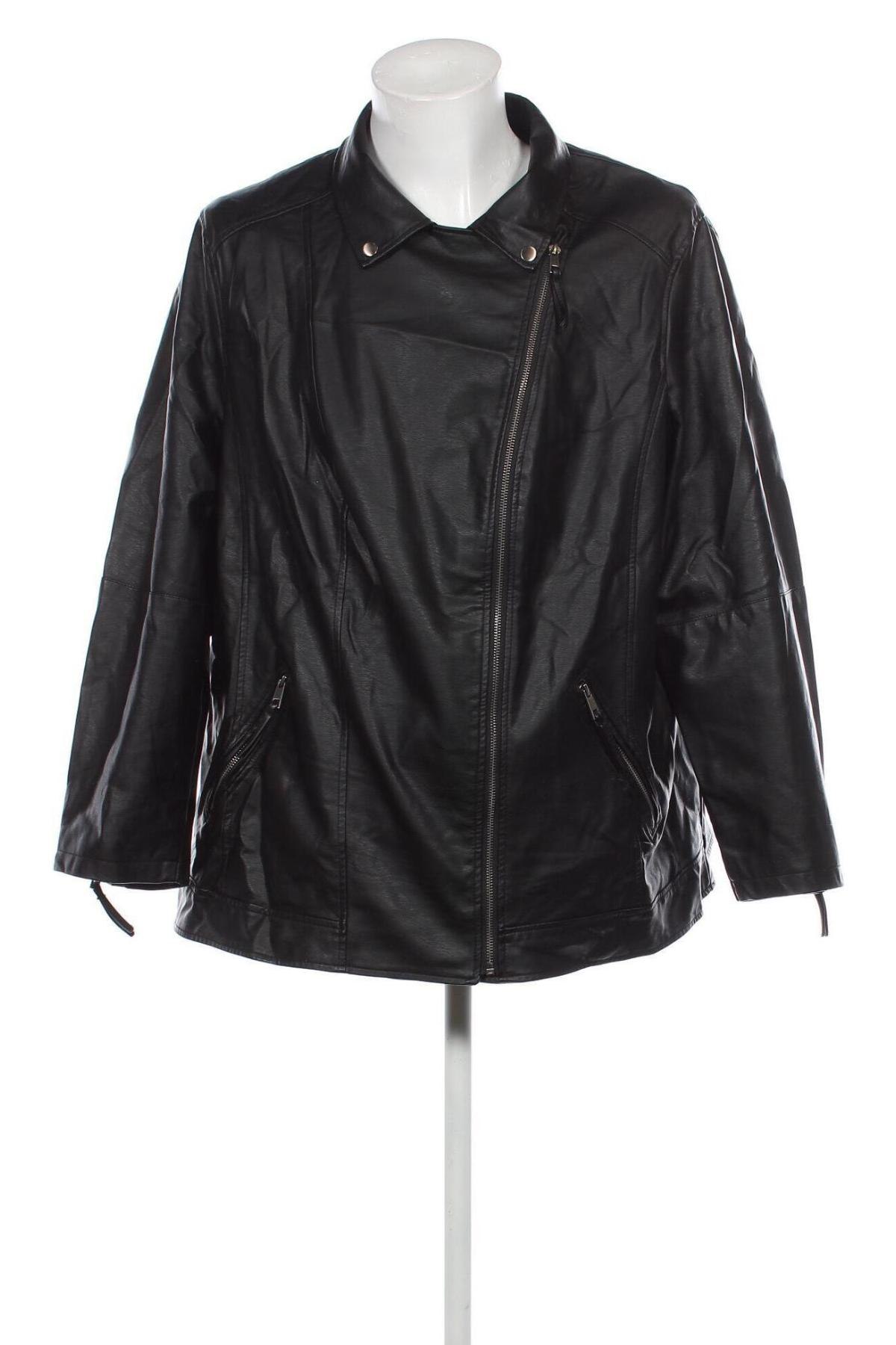 Мъжко кожено яке Yessica, Размер XL, Цвят Черен, Цена 46,55 лв.