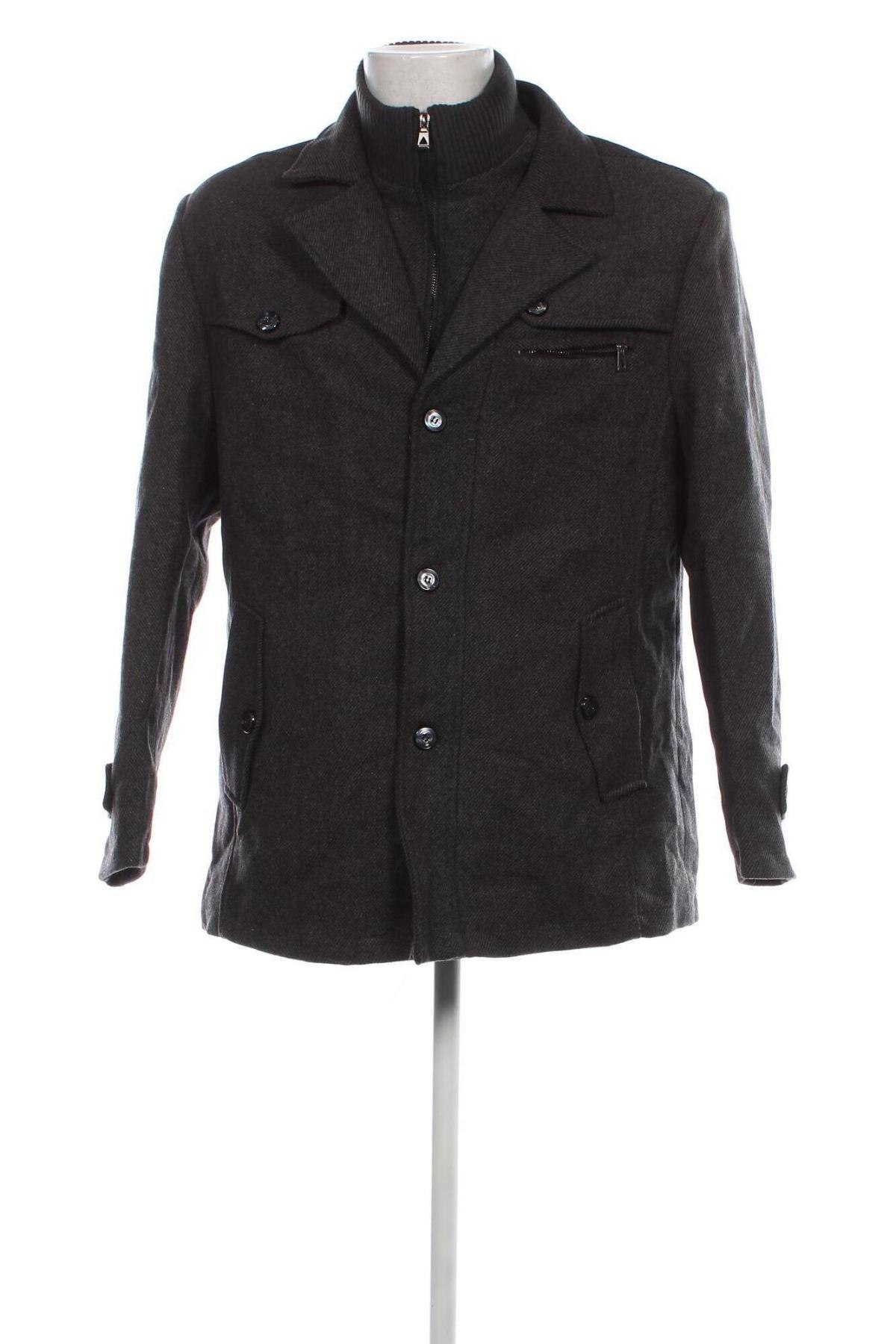 Мъжко палто, Размер 4XL, Цвят Сив, Цена 96,30 лв.