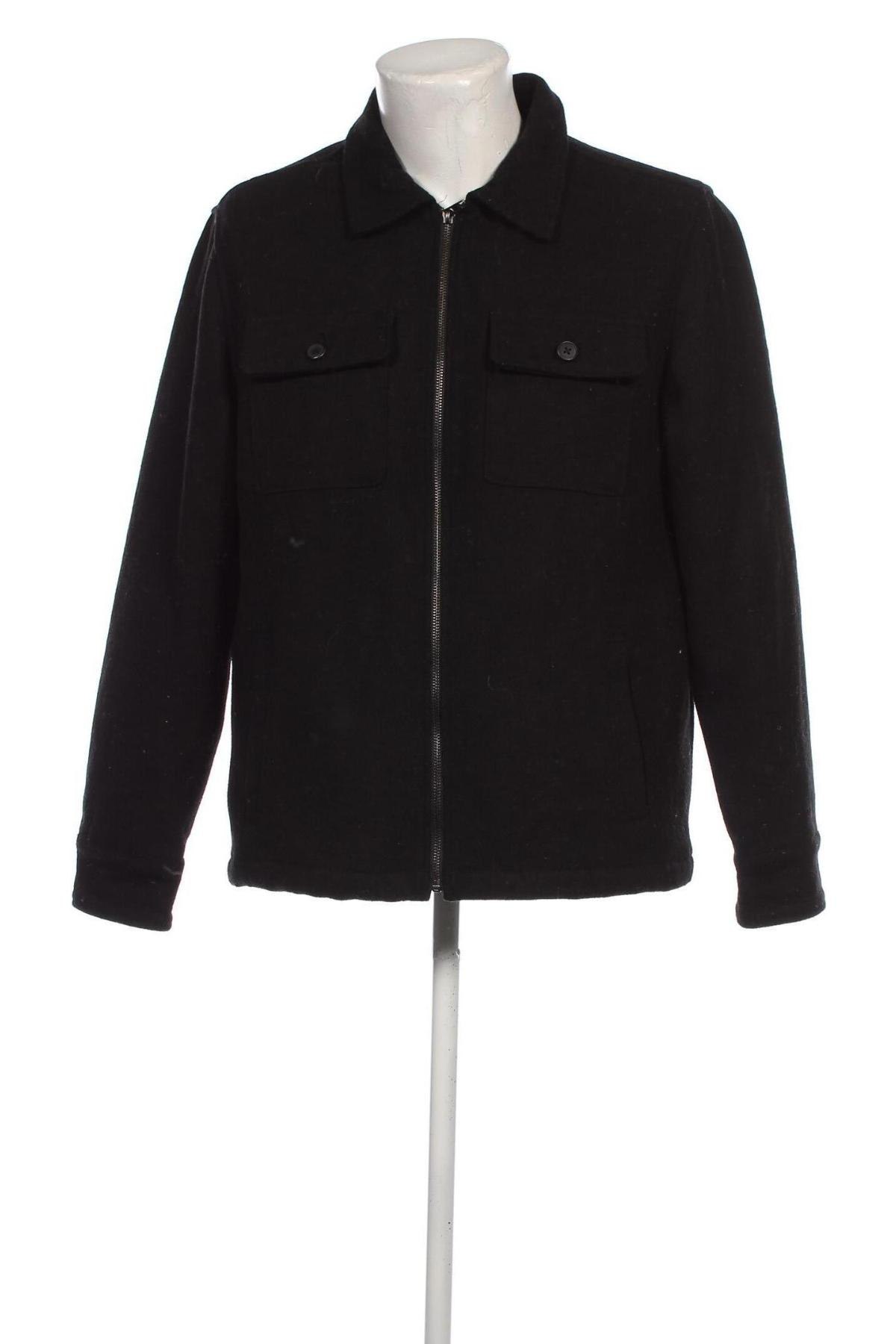 Мъжко палто Gap, Размер L, Цвят Черен, Цена 40,92 лв.